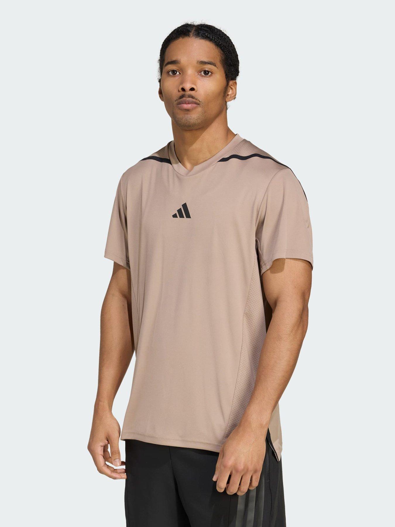 adidas Designed for Training Pro-Series Tee, Brown, Size Xs, Men