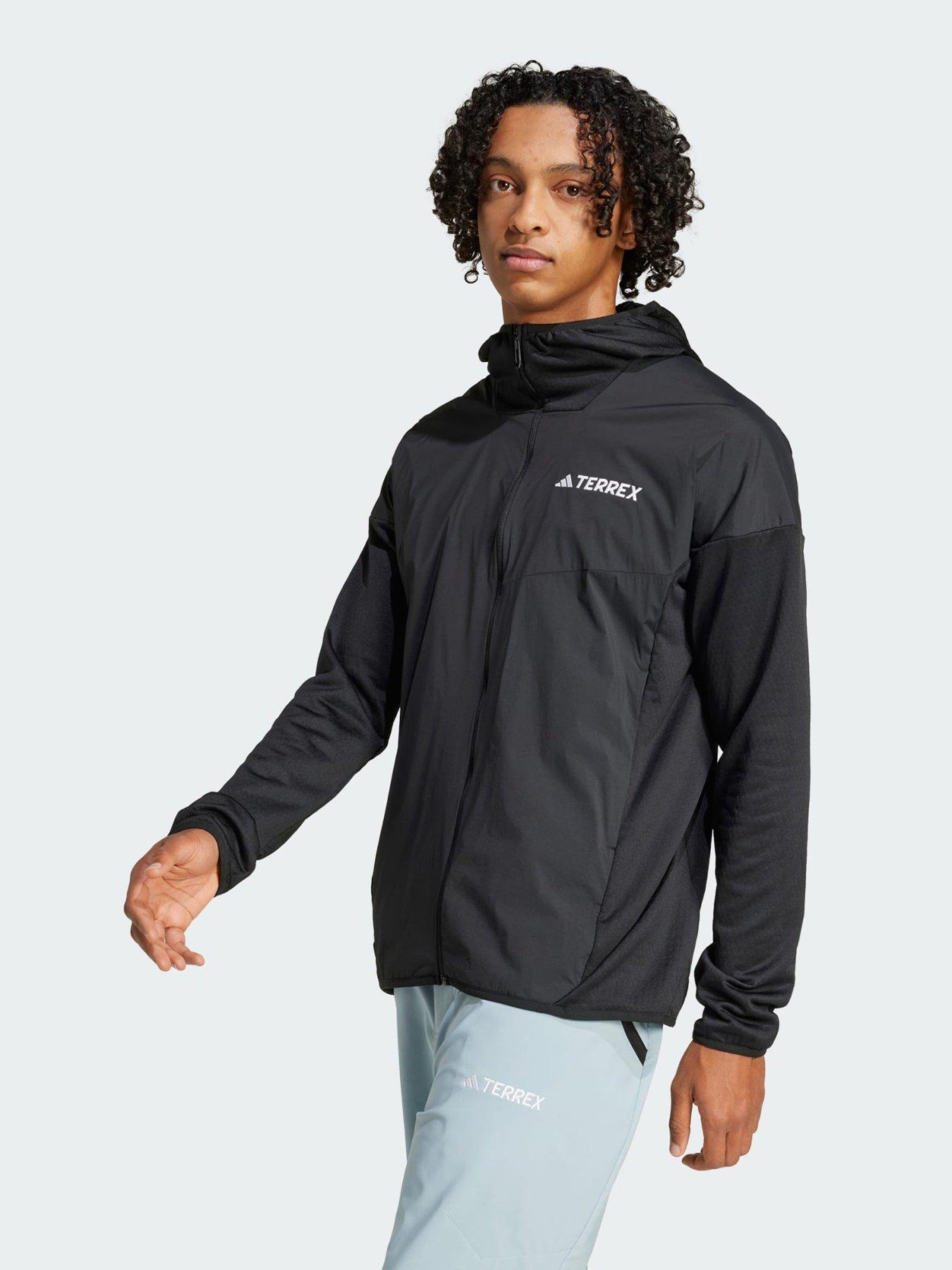 Adidas Terrex Xperior Climawarm+ Wind Light Fleece Hooded Jacket - Black