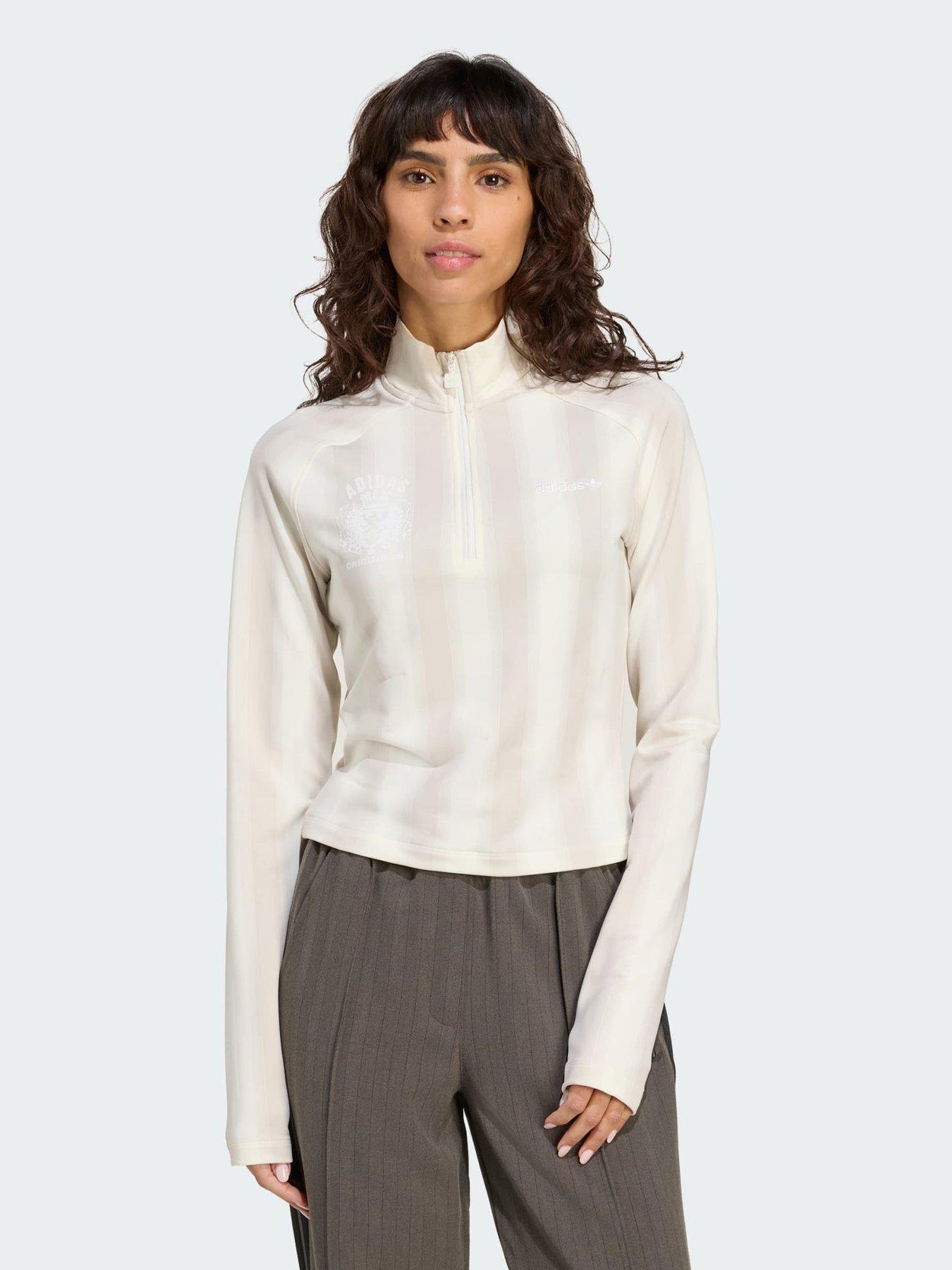 undefined Half-Zip Graphic Football Long-Sleeve Top