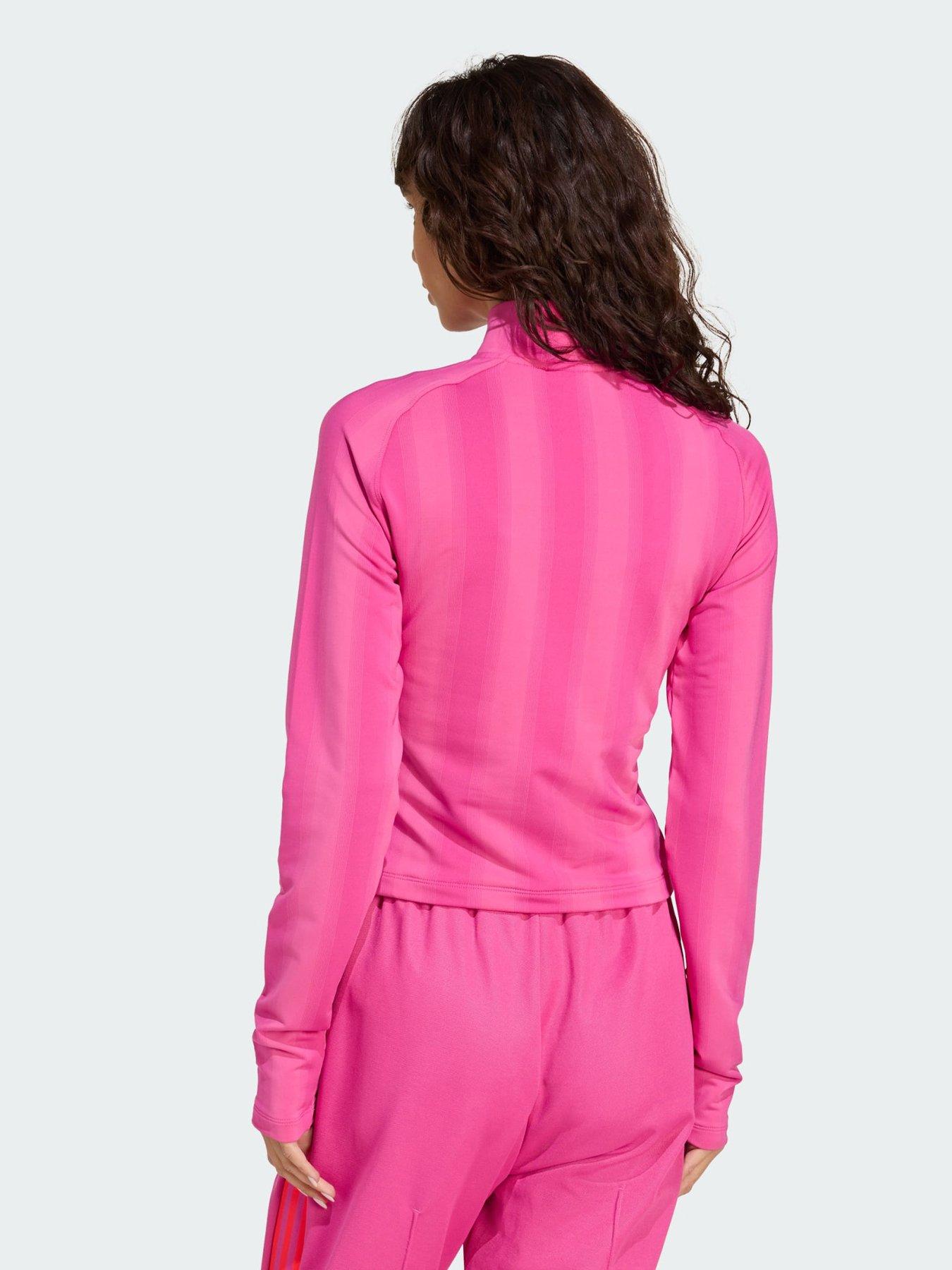 Image 2 of 5 of adidas Originals Half-Zip Graphic Football Long-Sleeve Top