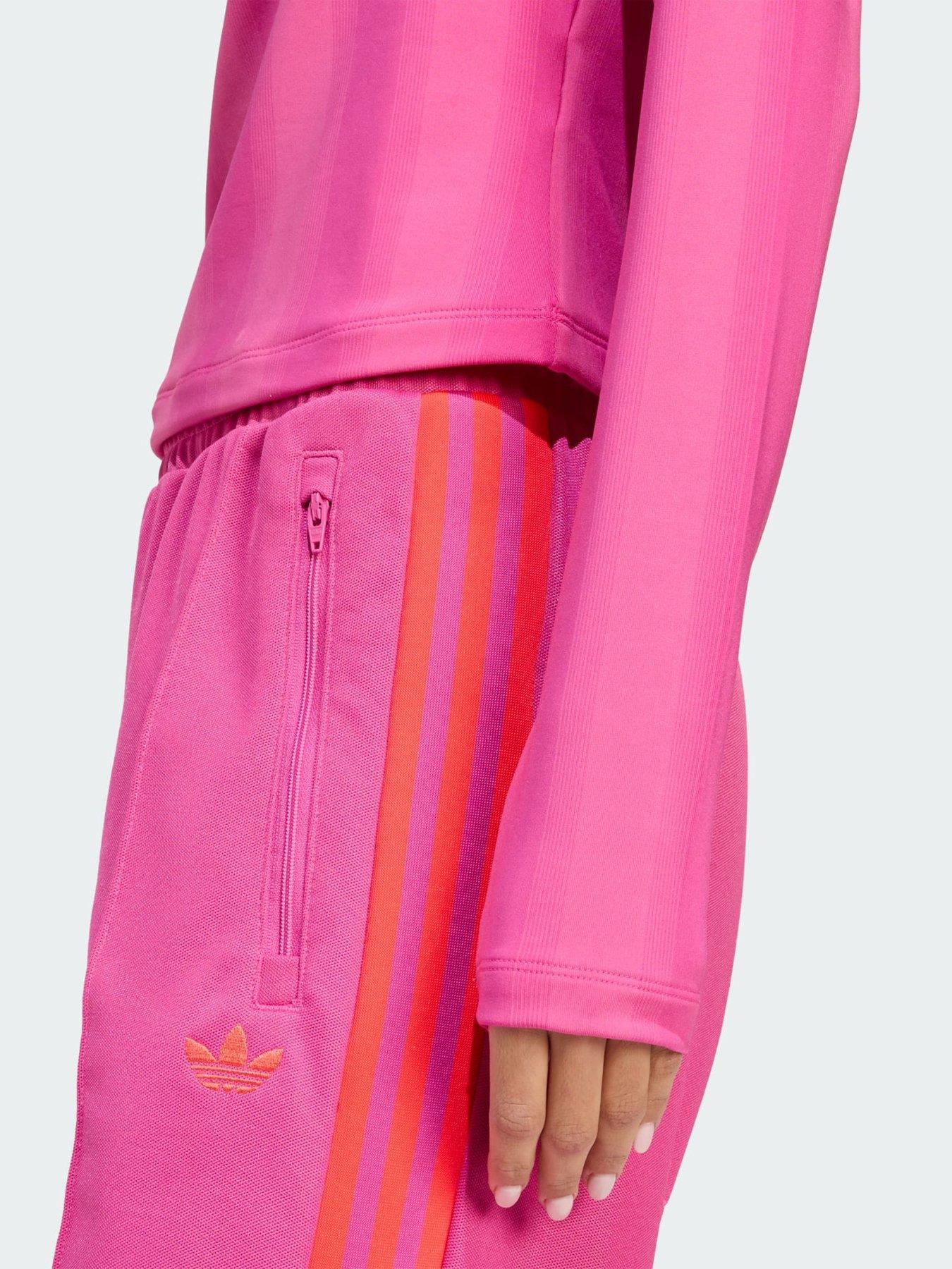 Image 4 of 5 of adidas Originals Half-Zip Graphic Football Long-Sleeve Top