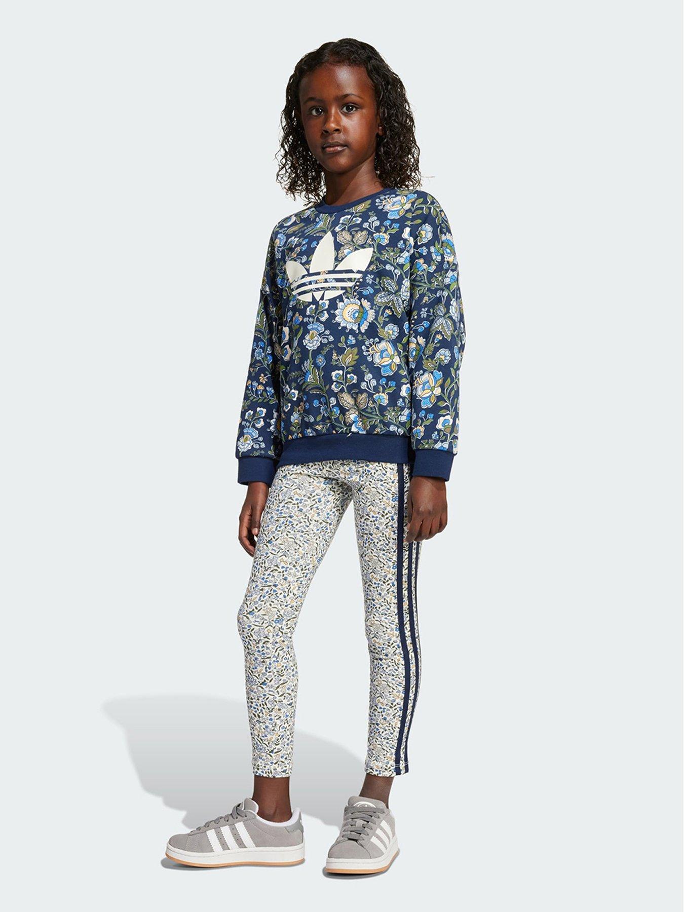 undefined Adidas Originals X Liberty London Crew Leggings Set Kids