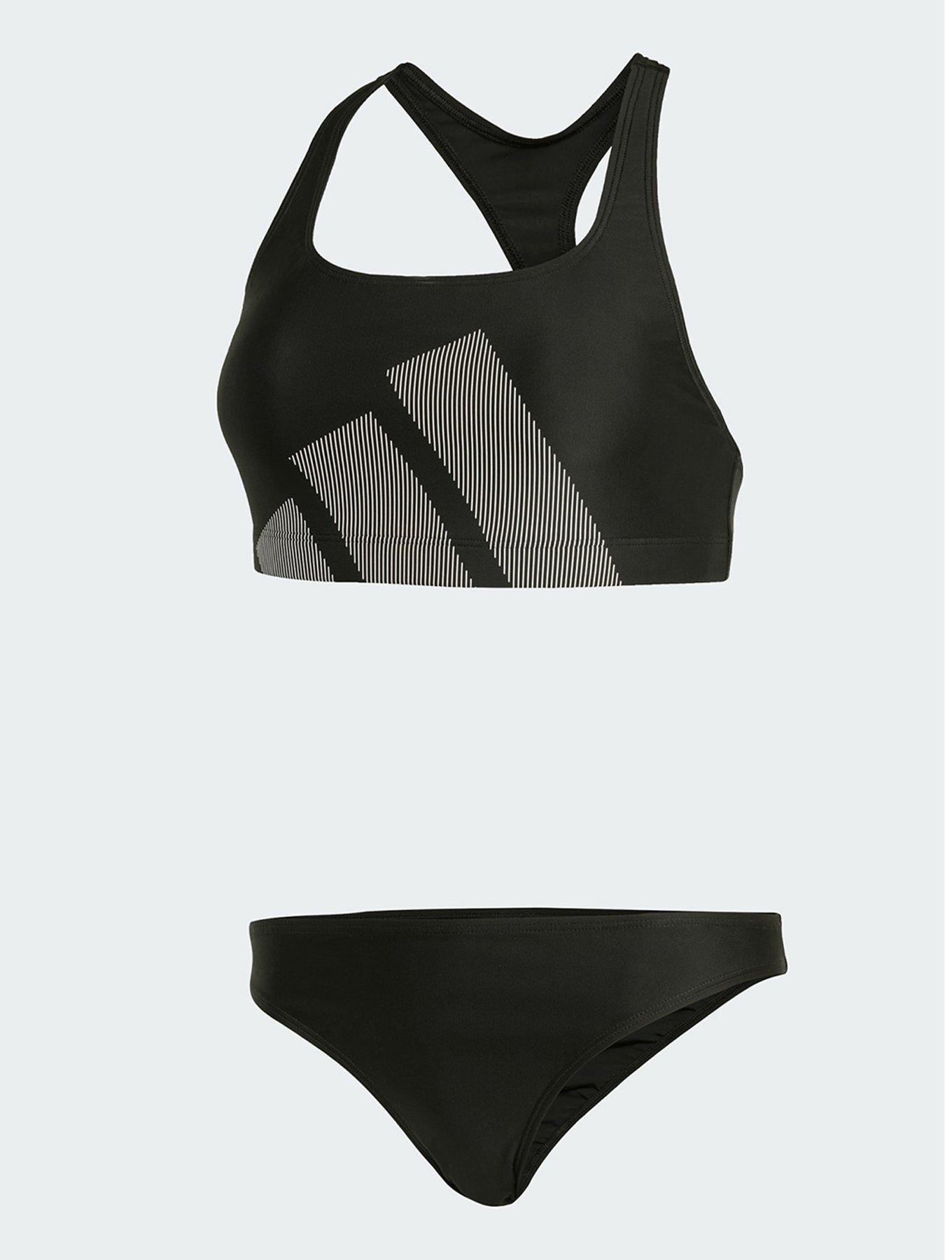 Image 5 of 5 of adidas Big Bars C-back Bikini Set - Black