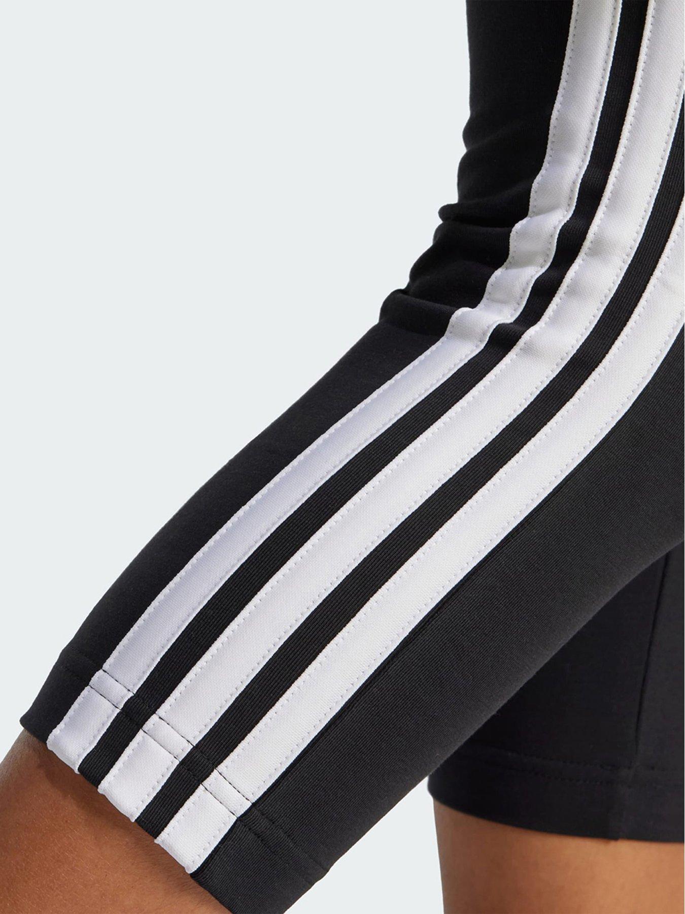 Image 4 of 5 of adidas Essentials 3-Stripes Leggings 3/4 Length - Black