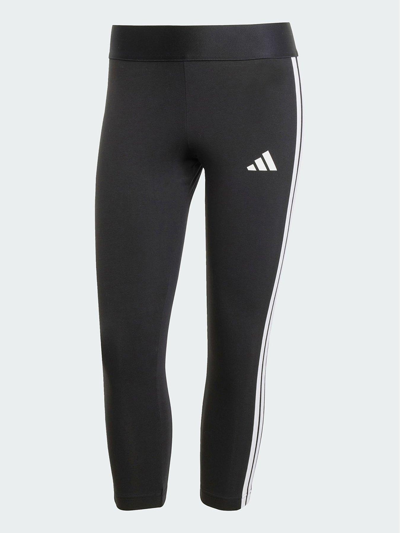 Image 5 of 5 of adidas Essentials 3-Stripes Leggings 3/4 Length - Black