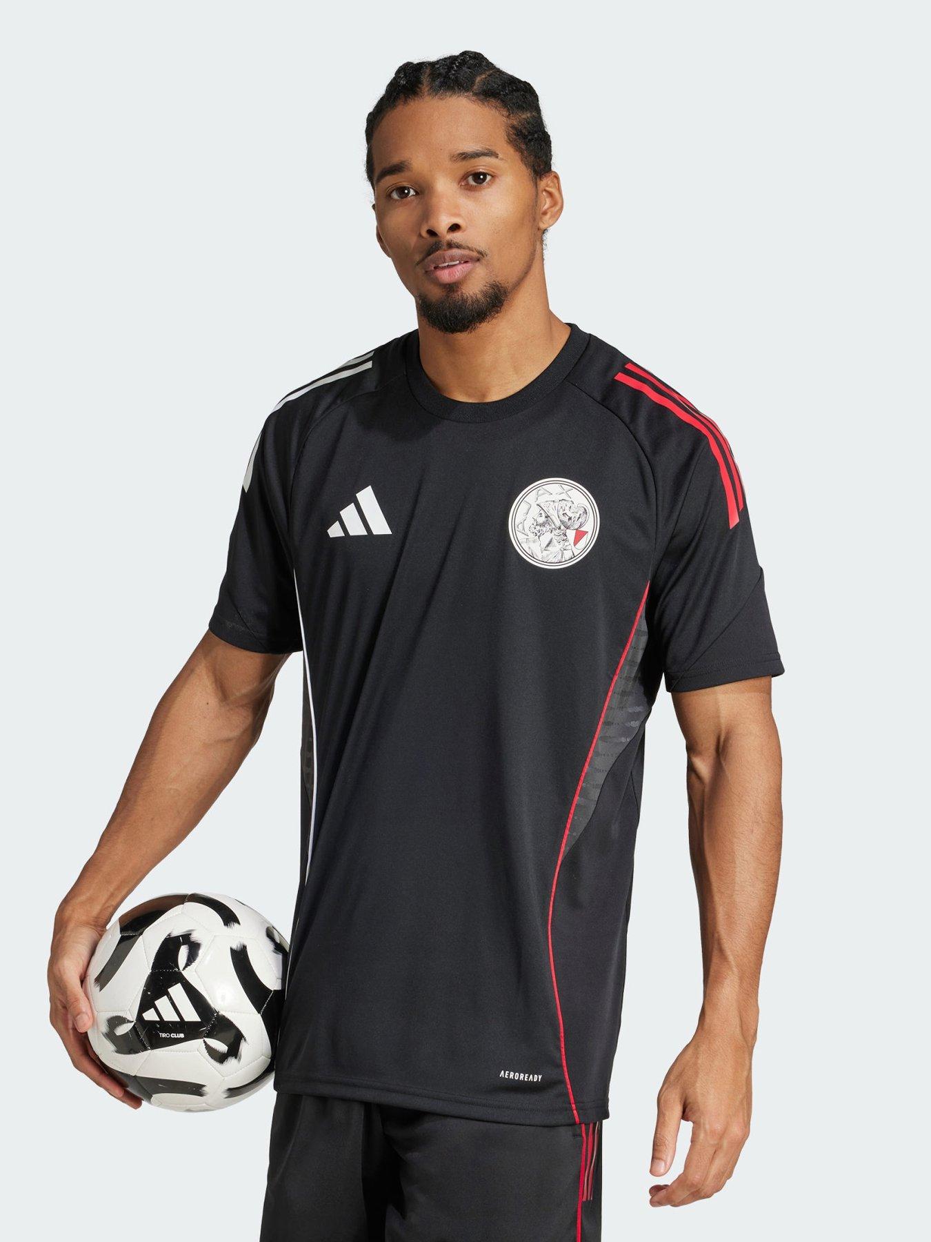 adidas Ajax Amsterdam Tiro 25 Competition Training Jersey, Black, Size S, Men