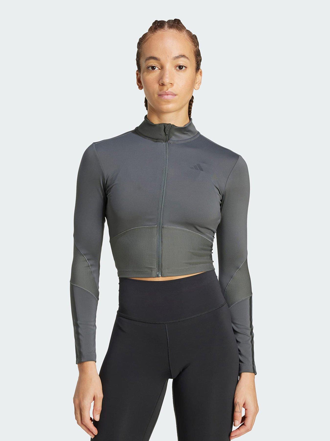 undefined Hyperglam Rib Zip Thru Cover Up