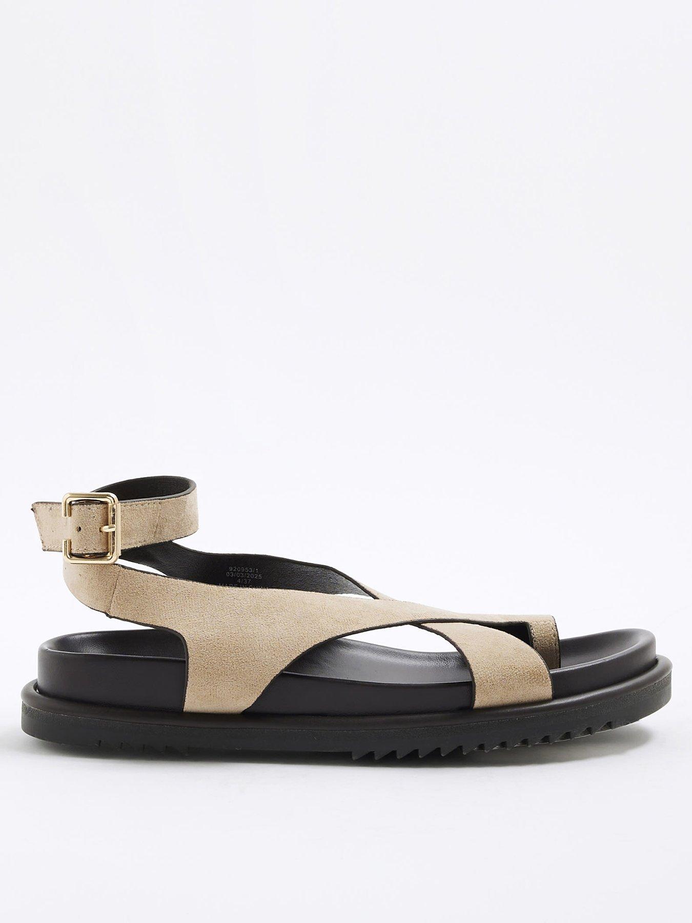 undefined Cross Over Footbed Sandals