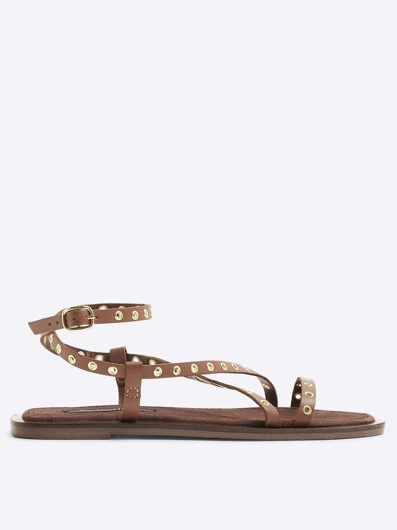 undefined Eyelet Strappy Sandals