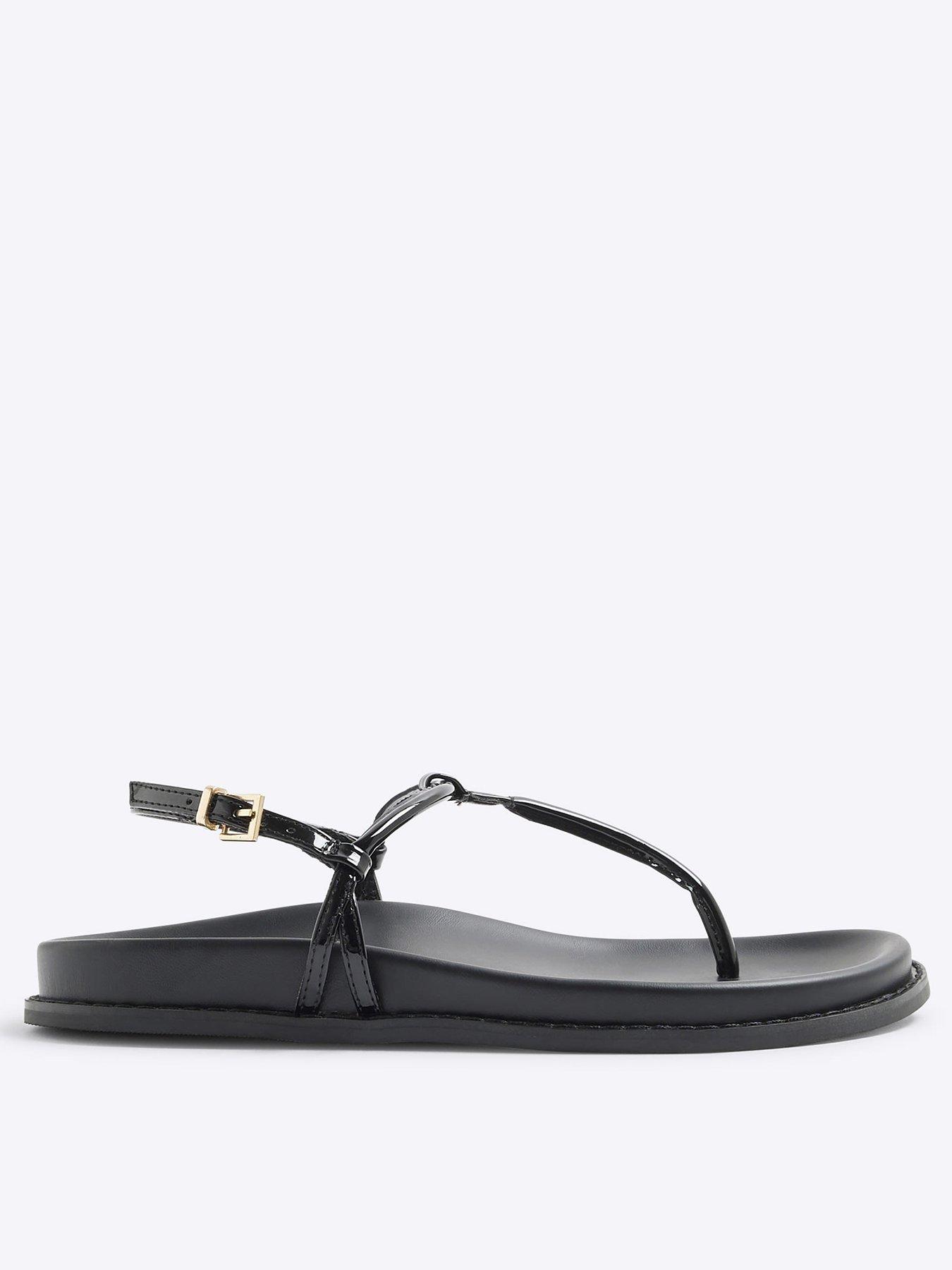undefined Toe Thong Footbed Sandals