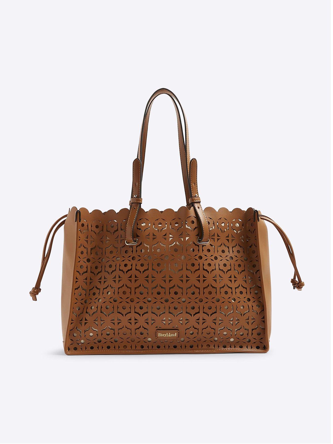 undefined Laser Cut Large Tote Bag