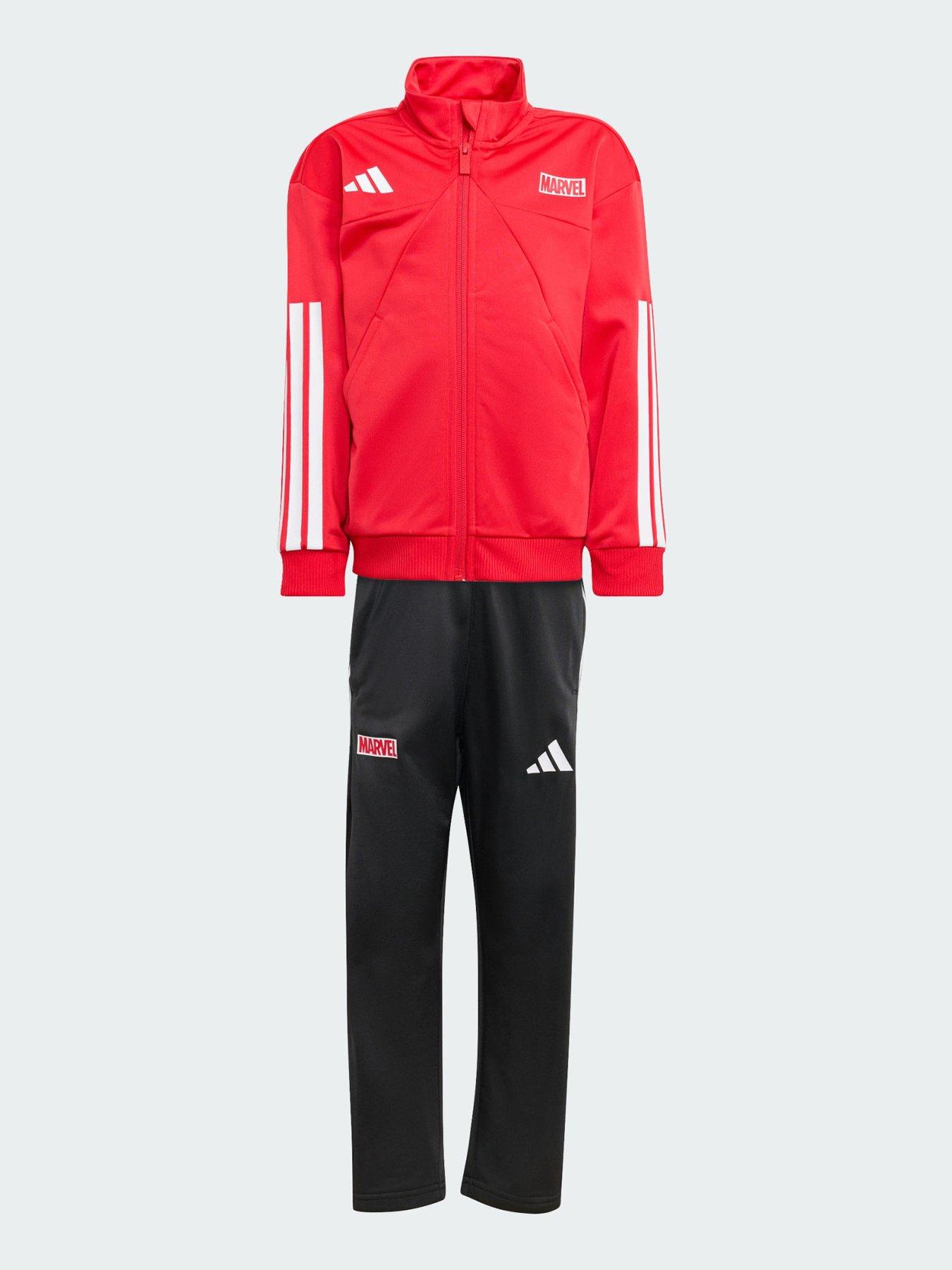 Red Adidas Sports Direct Ladies Adidas Tracksuits Kids Tracksuit