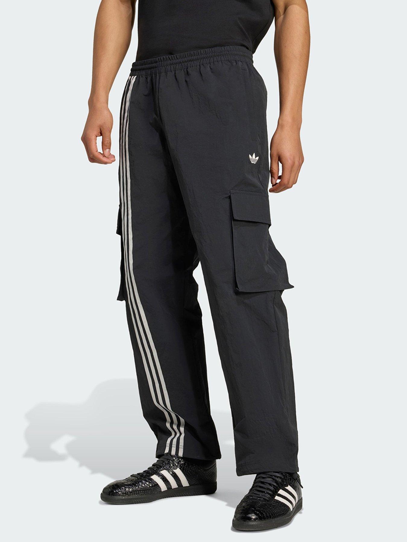 Image 1 of 5 of adidas Originals Front Stripes Woven Cargo Pants