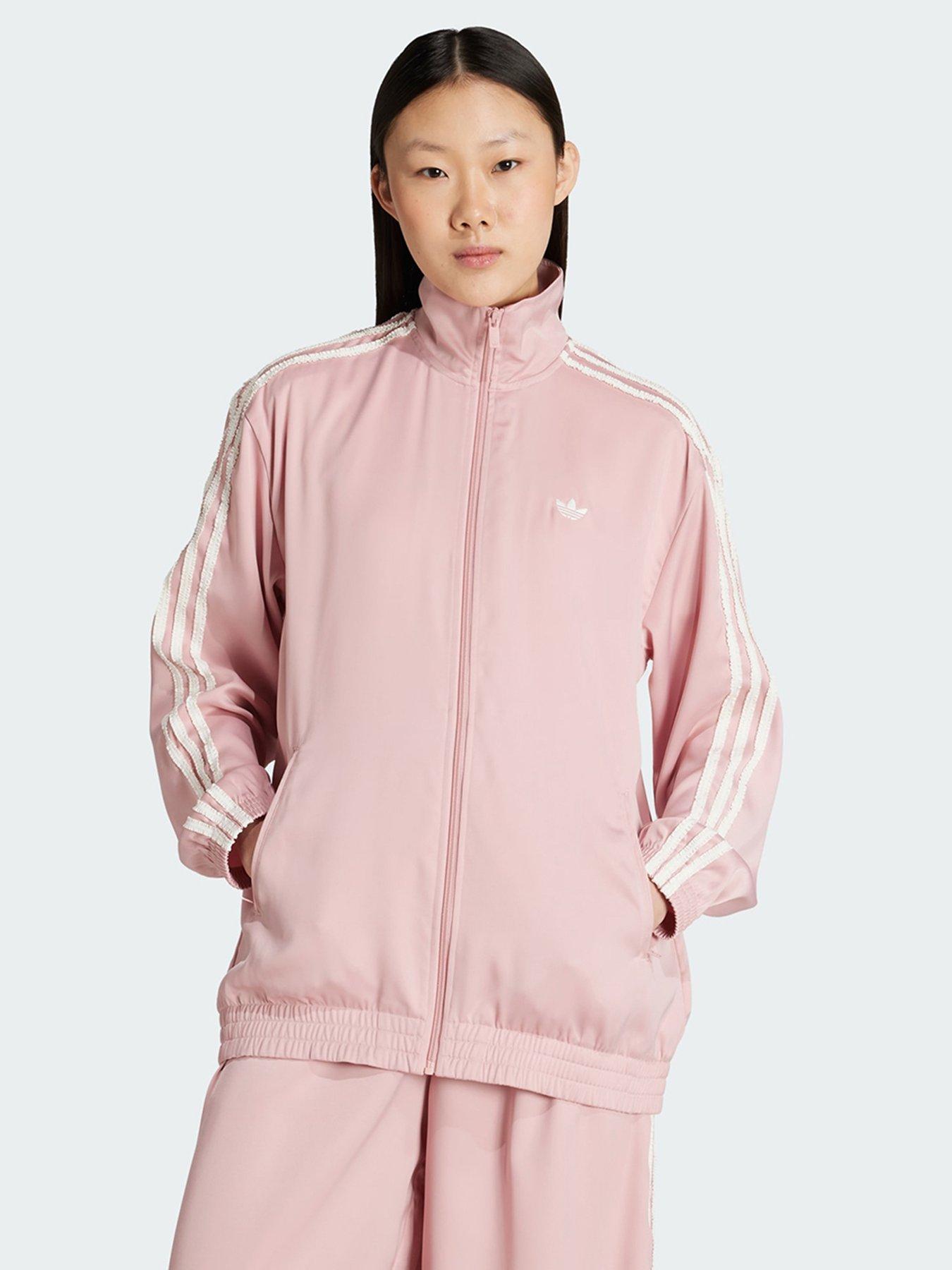 undefined adidas Originals Satin Firebird Track Top Ruffle 3-Stripes