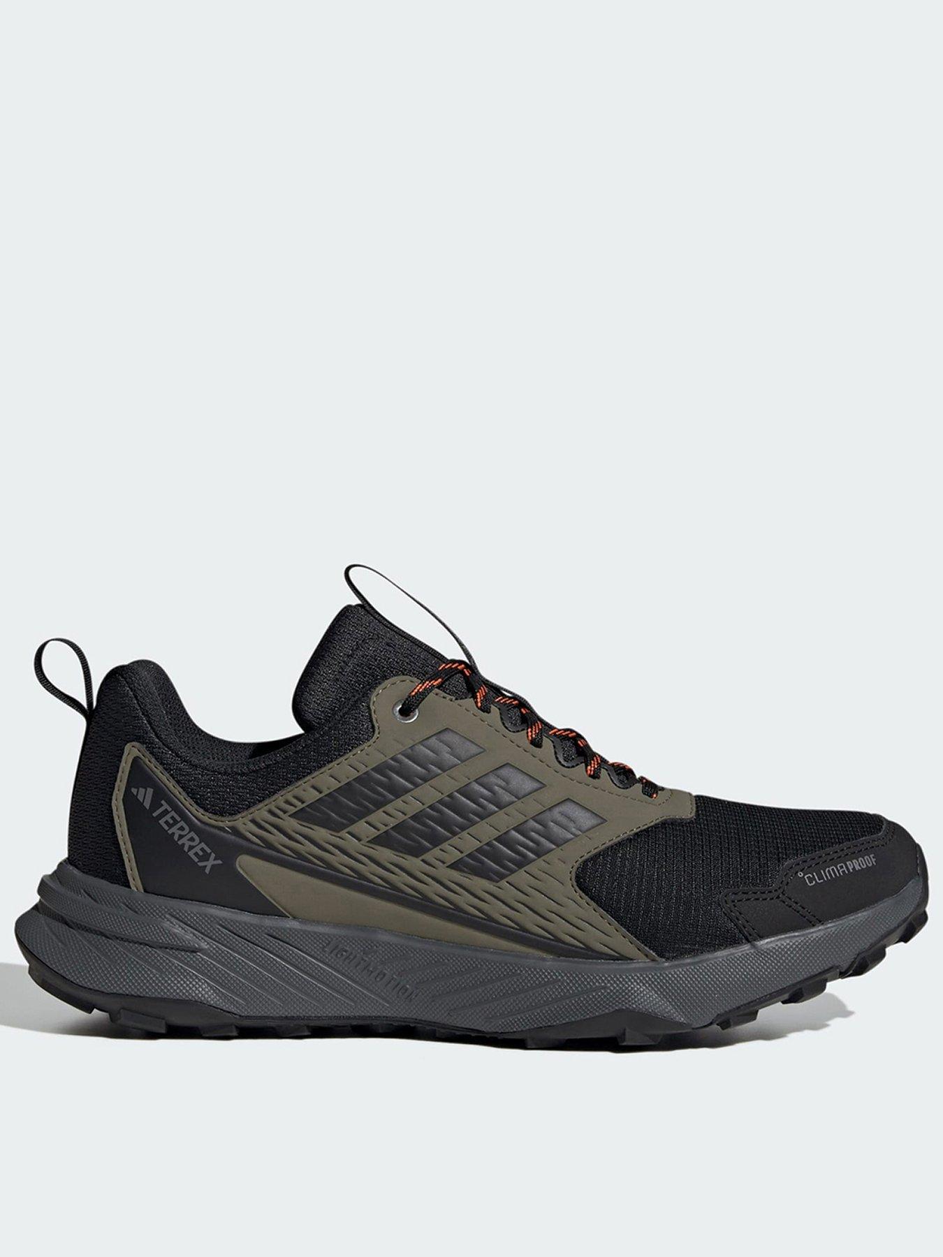 adidas Terrex Tracefinder 2 CLIMAPROOF Trail Running Shoes, Dark Green, Size 6.5, Men