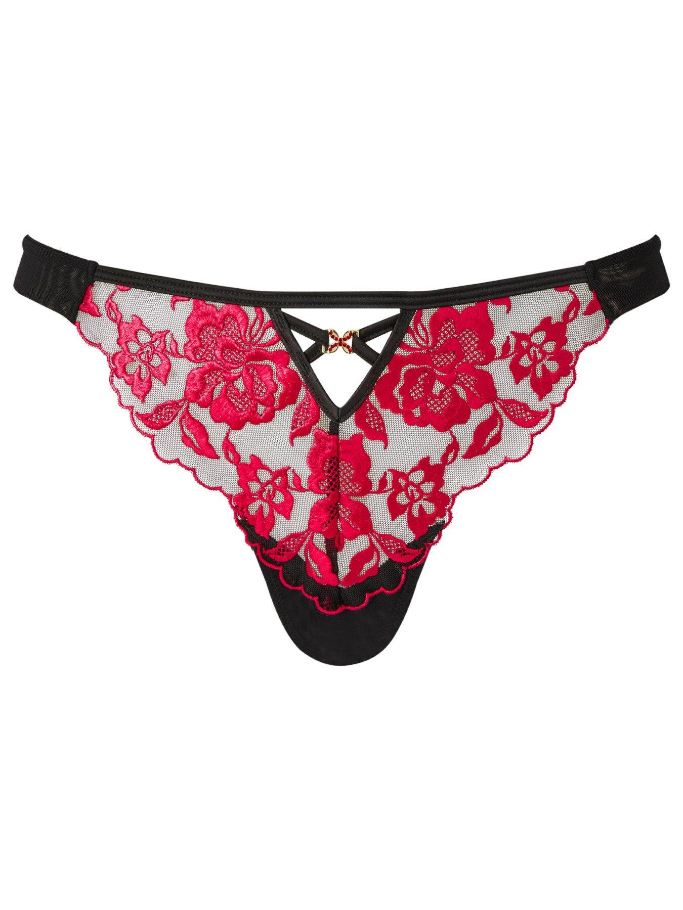 Image 4 of 4 of Ann Summers Endless Attraction Thong - Black/Multi