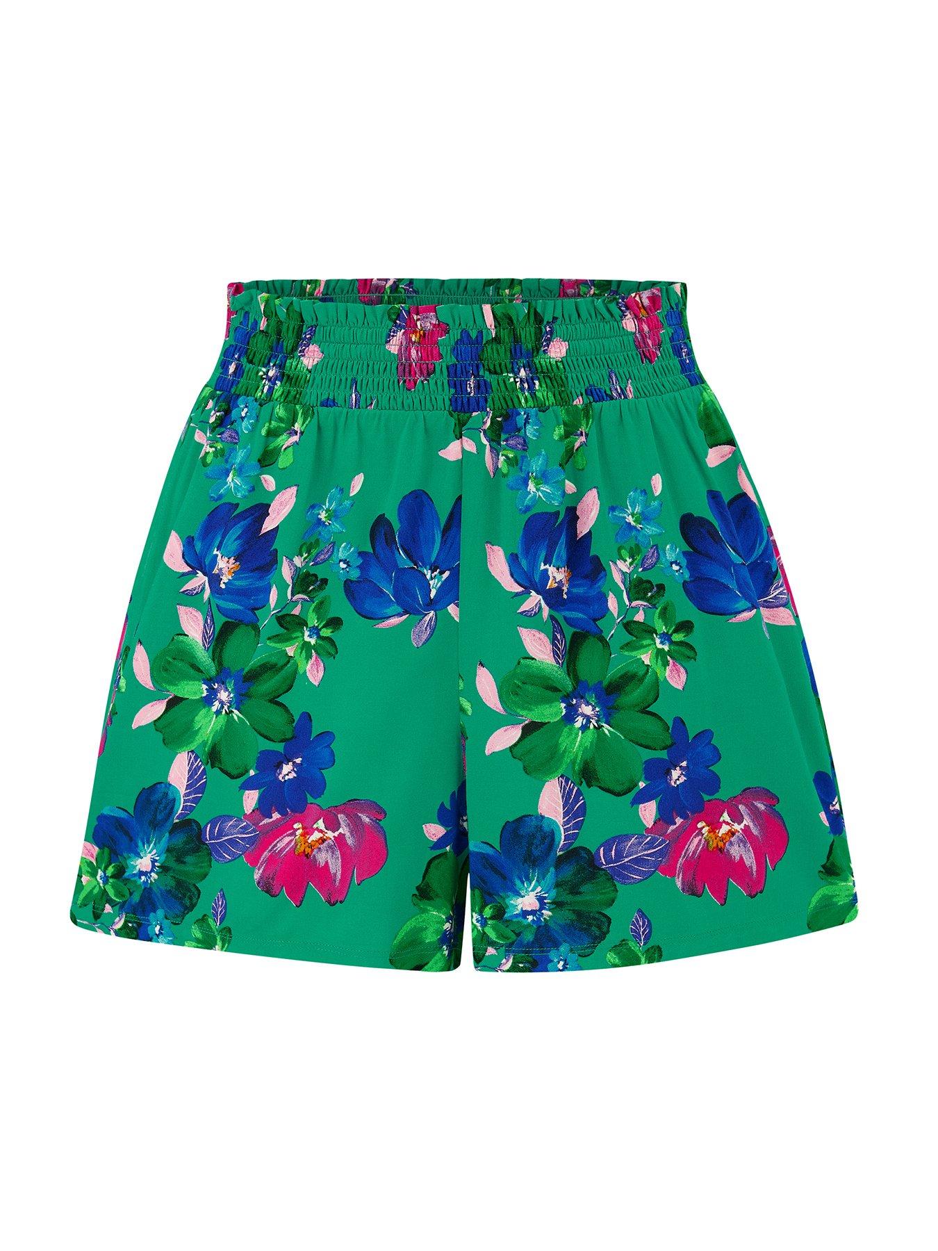 Image 3 of 4 of Pour Moi Shirred Waist Woven Beach Short