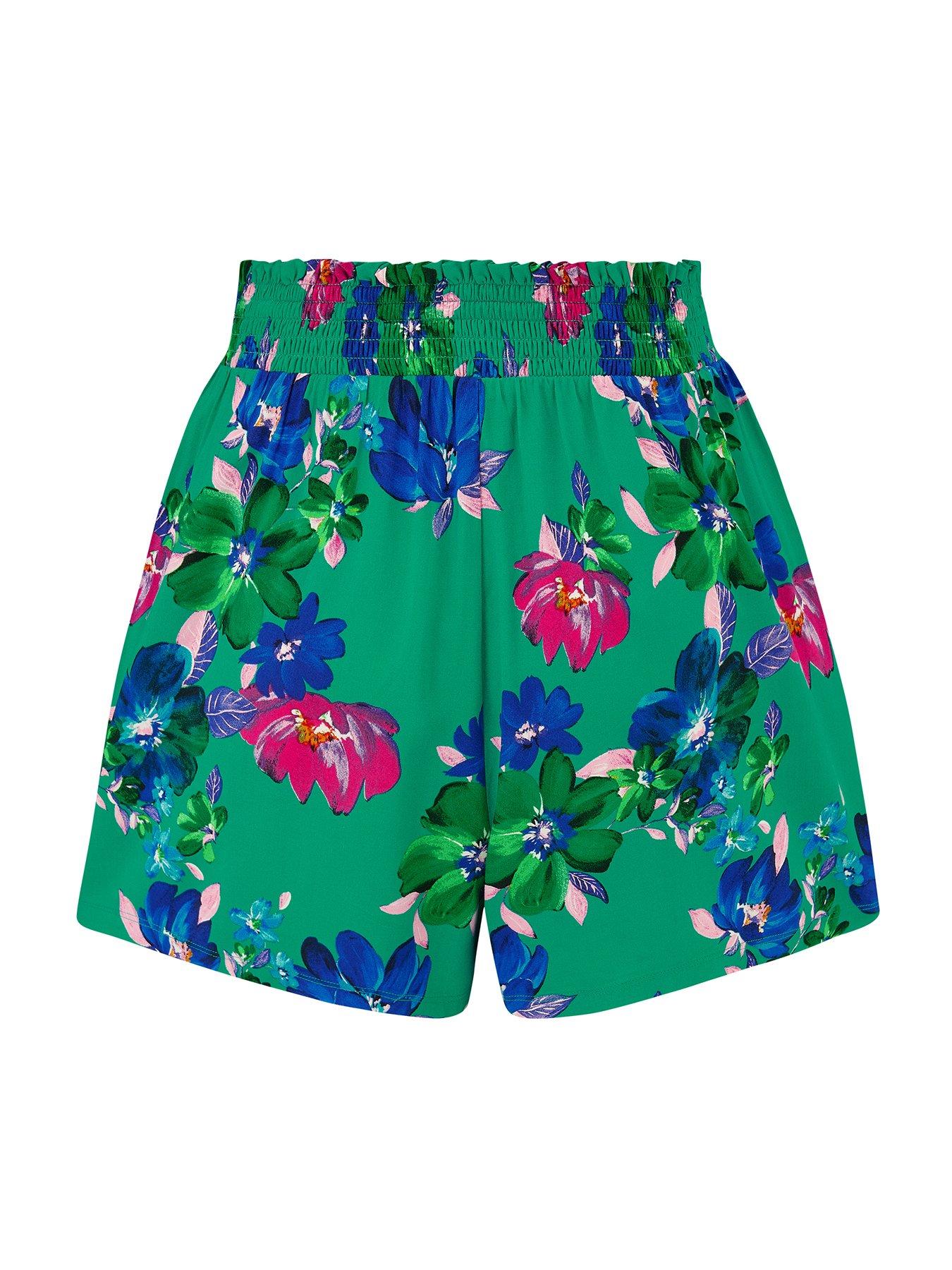 Image 4 of 4 of Pour Moi Shirred Waist Woven Beach Short