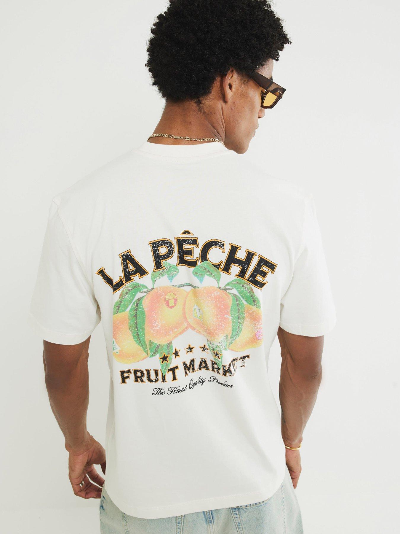 undefined Cream La Peche Fruit Market T-shirt