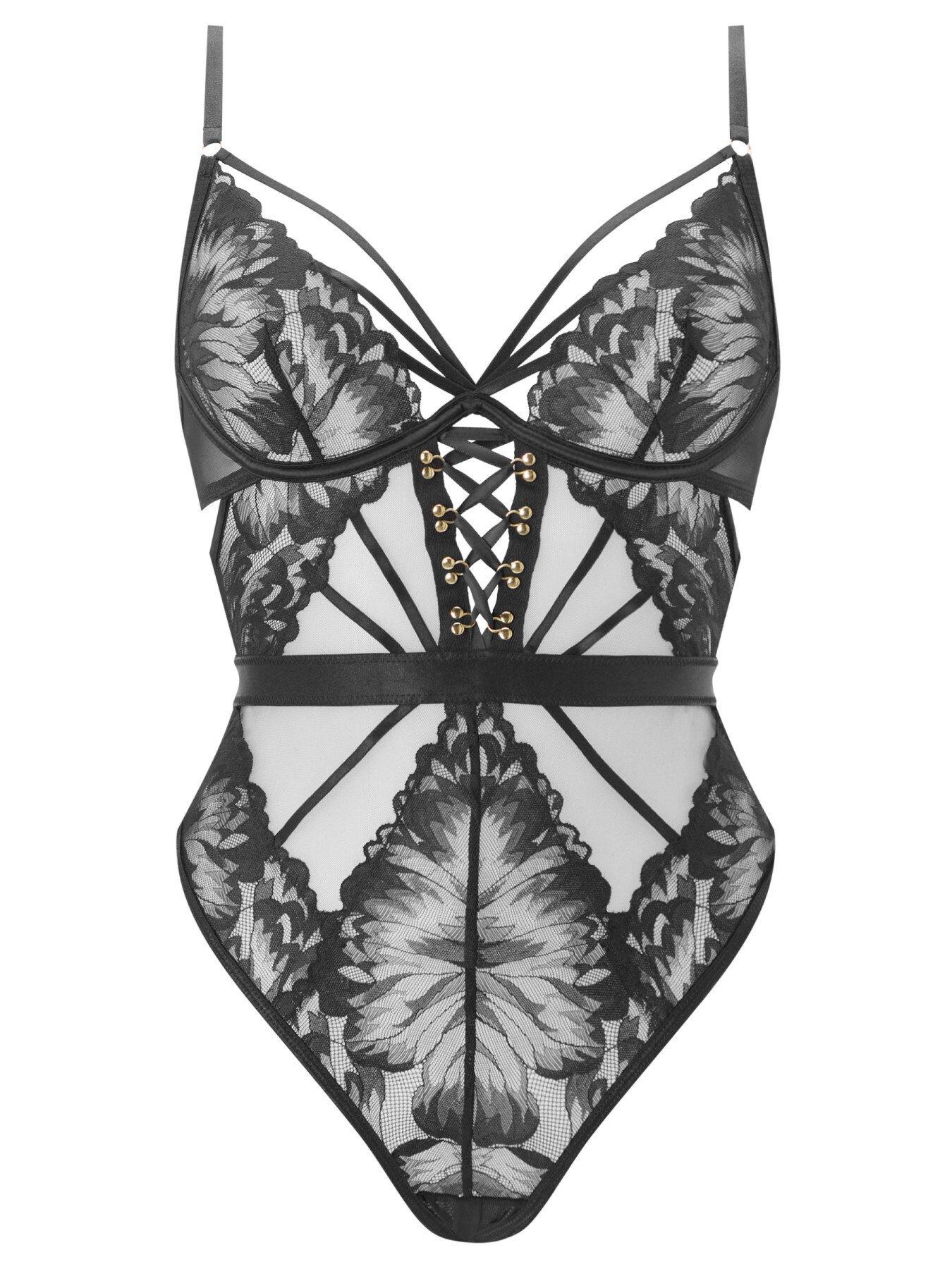 Image 4 of 4 of Ann Summers Radiant Desires Crotchless Body - Black