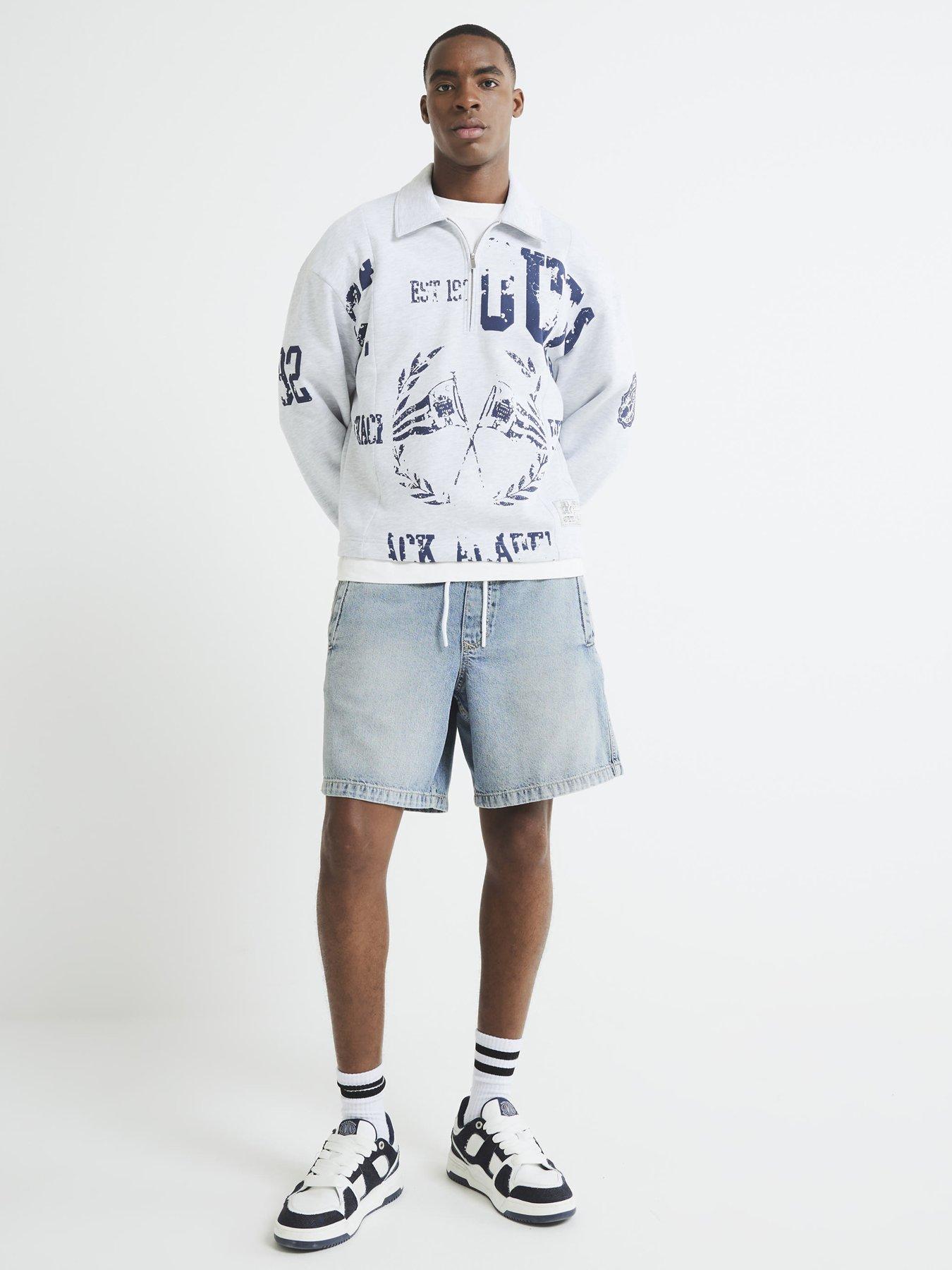 undefined Regular Fit Denim Pull On Shorts