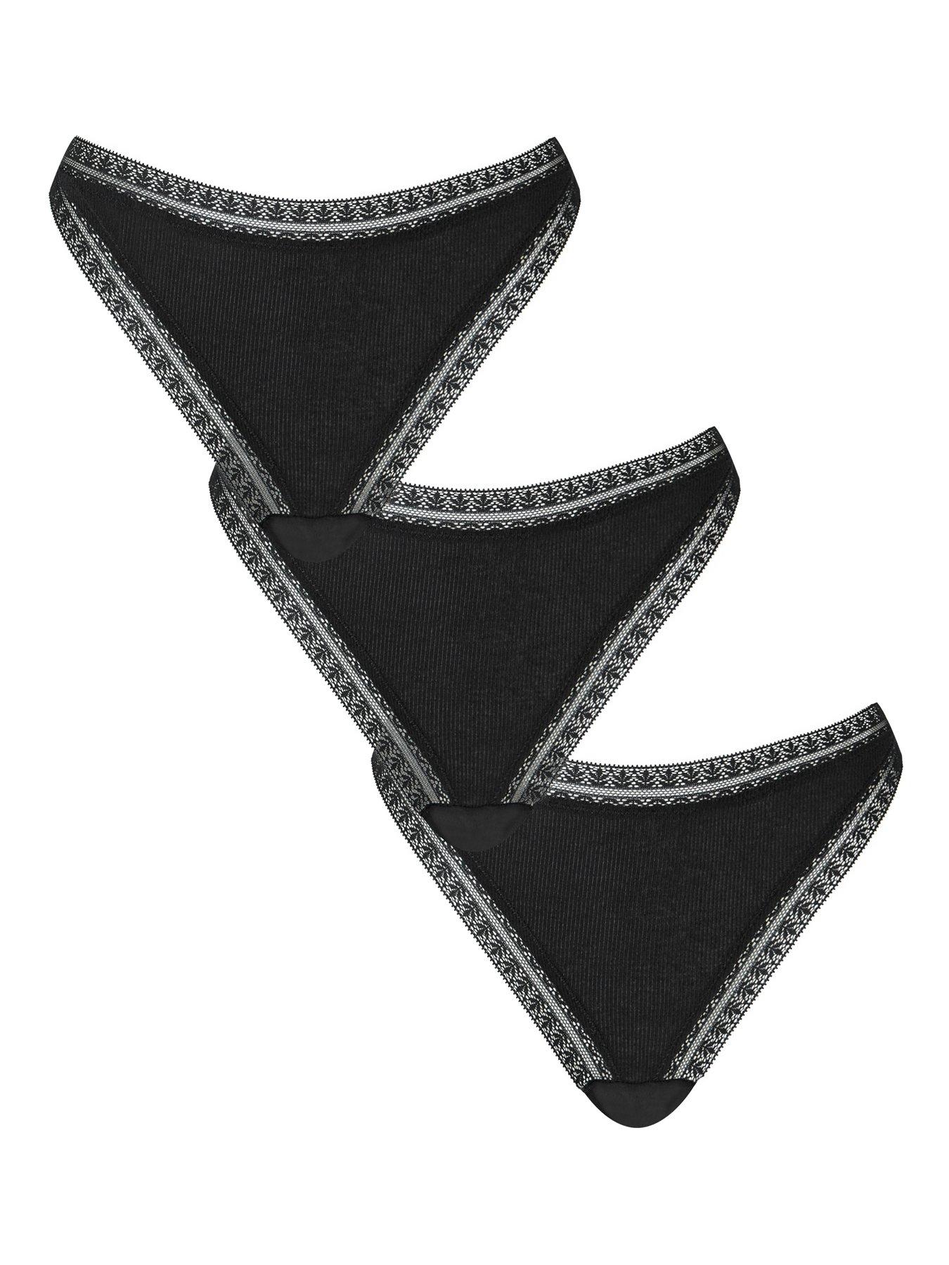 Image 1 of 4 of Knickerbox 3 Pack Cotton Thong