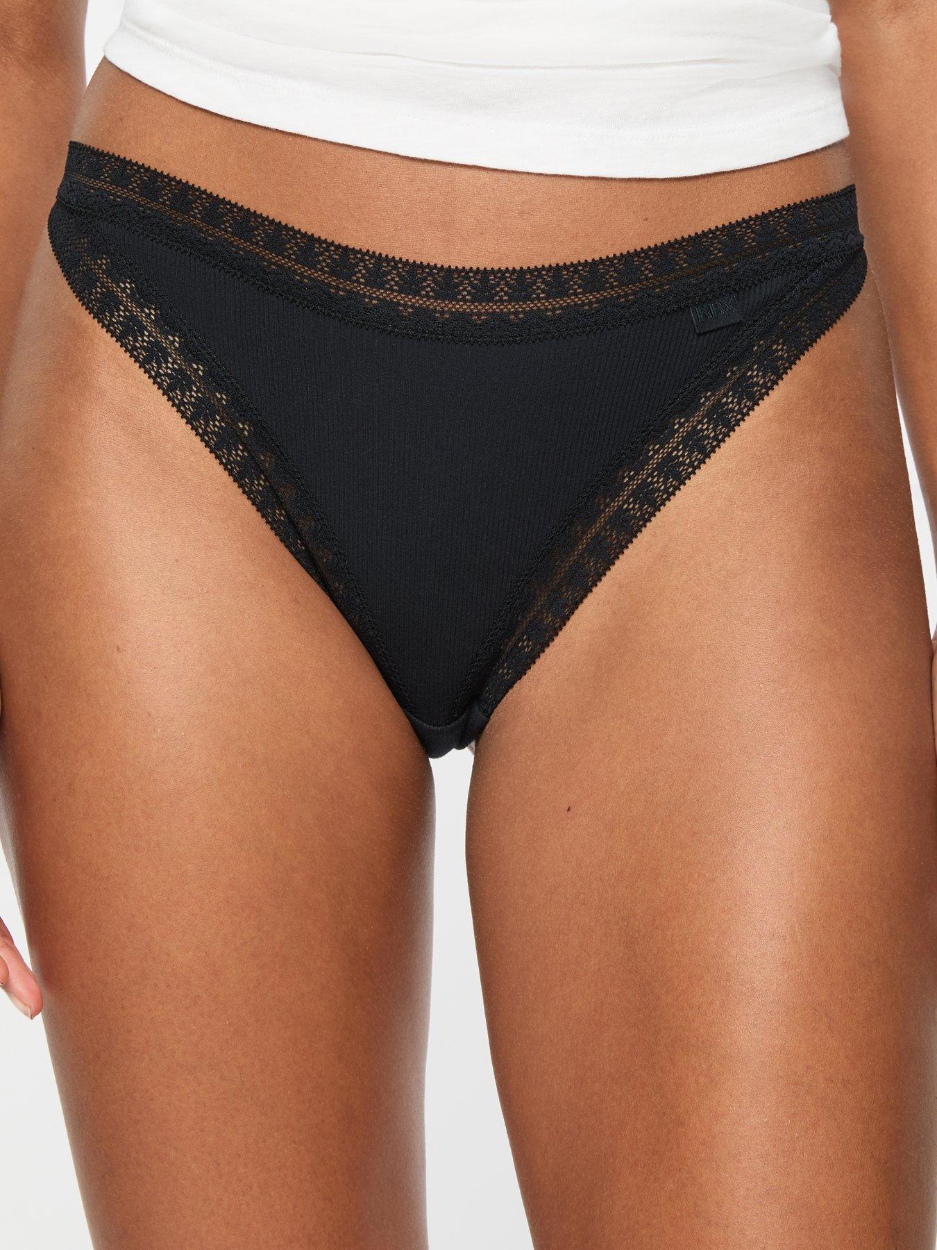 Image 3 of 4 of Knickerbox 3 Pack Cotton Thong