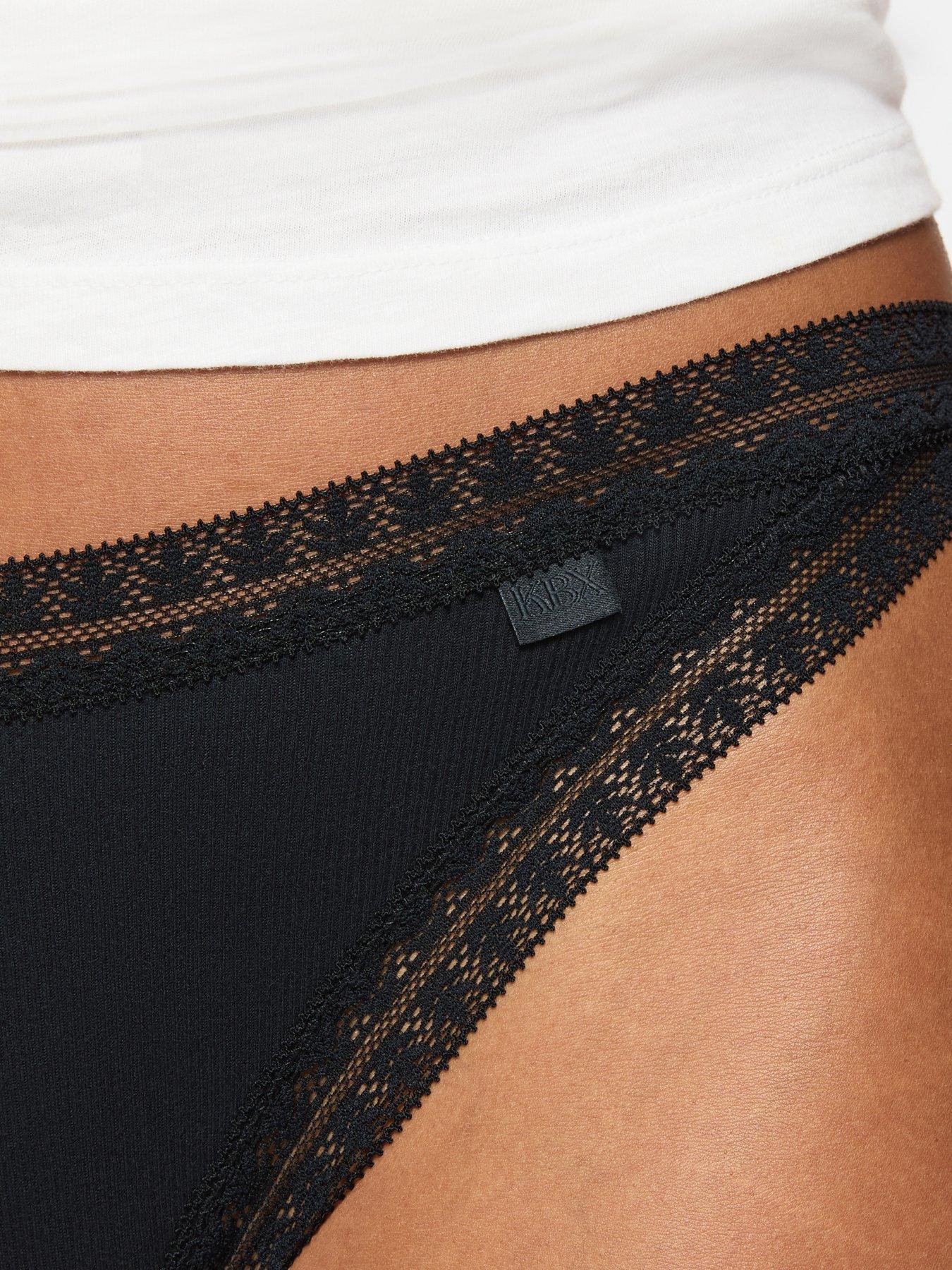 Image 4 of 4 of Knickerbox 3 Pack Cotton Thong