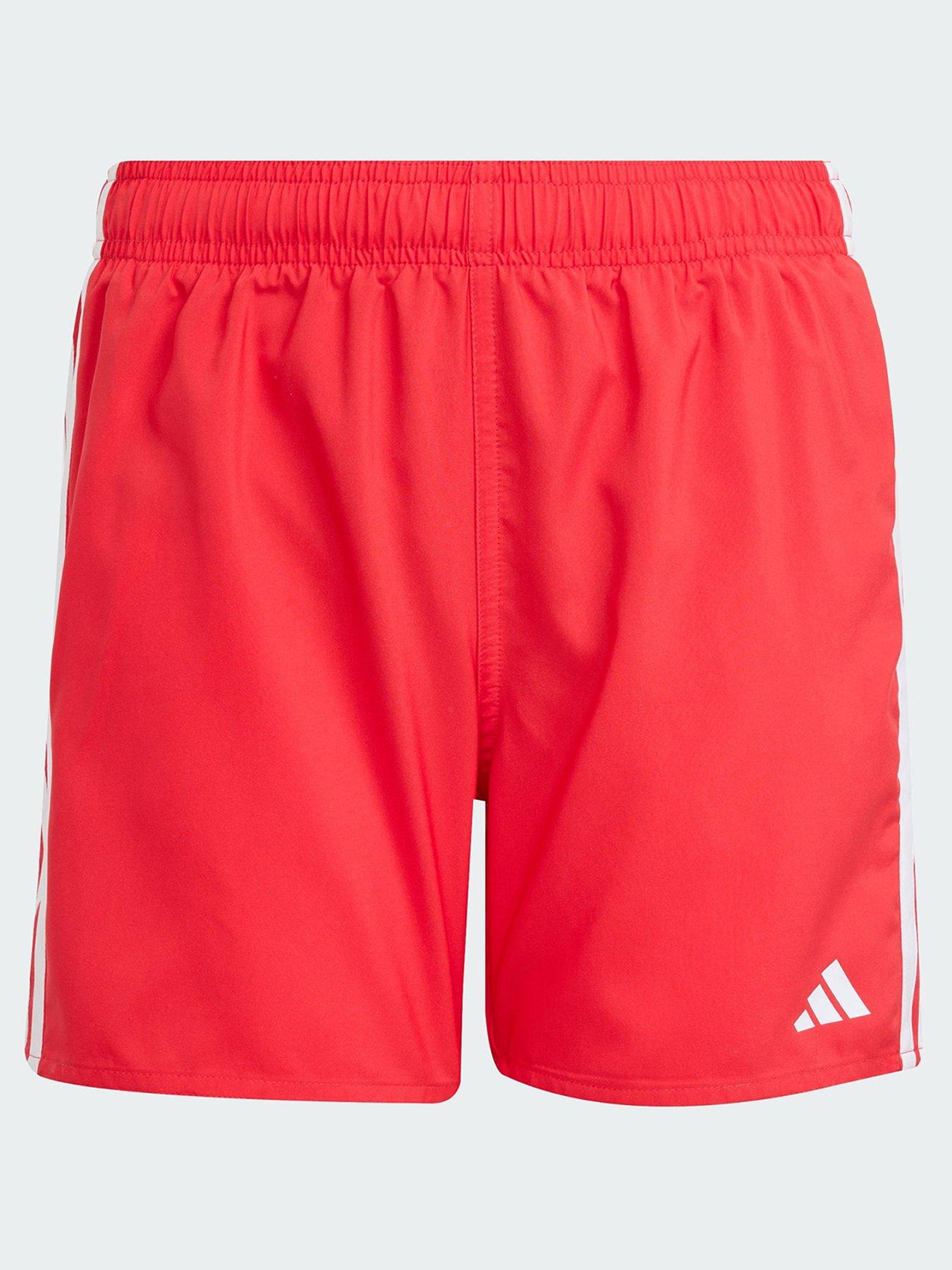 adidas 3-Stripes Swim Shorts Kids, Red, Size 9-10 Years