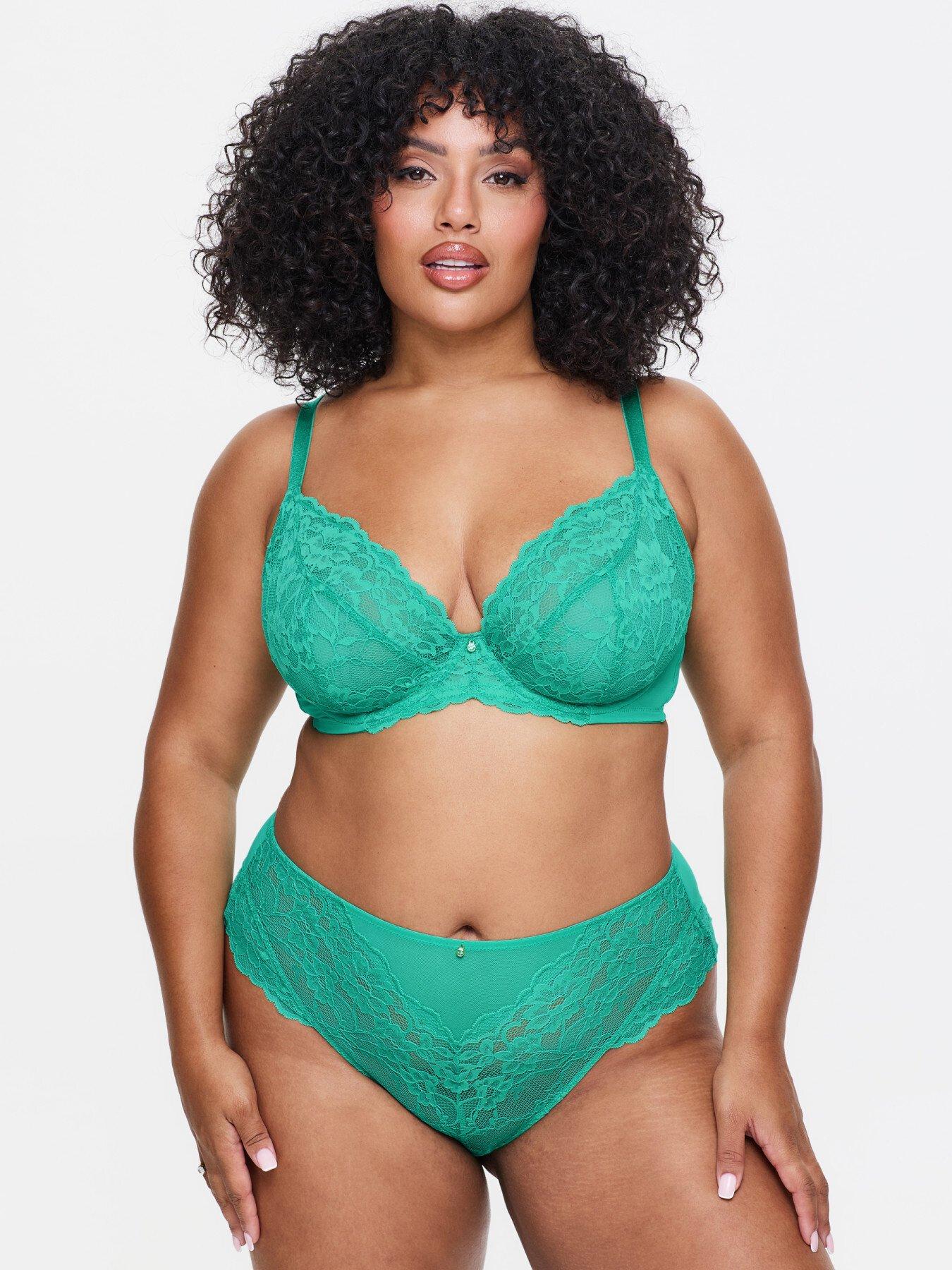 undefined Sexy Lace Fuller Bust Non Padded Plunge Bra