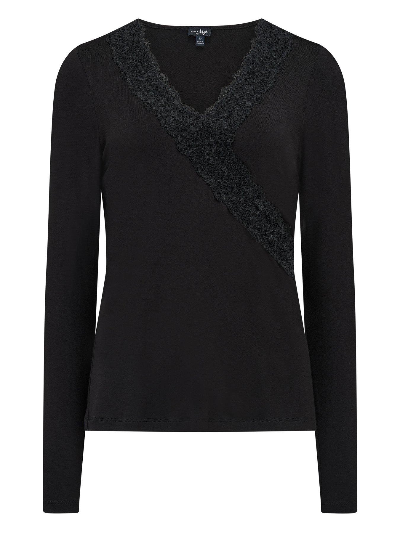 Image 3 of 4 of Pour Moi Sofa Loves Lace Hidden Support Long Sleeve Top
