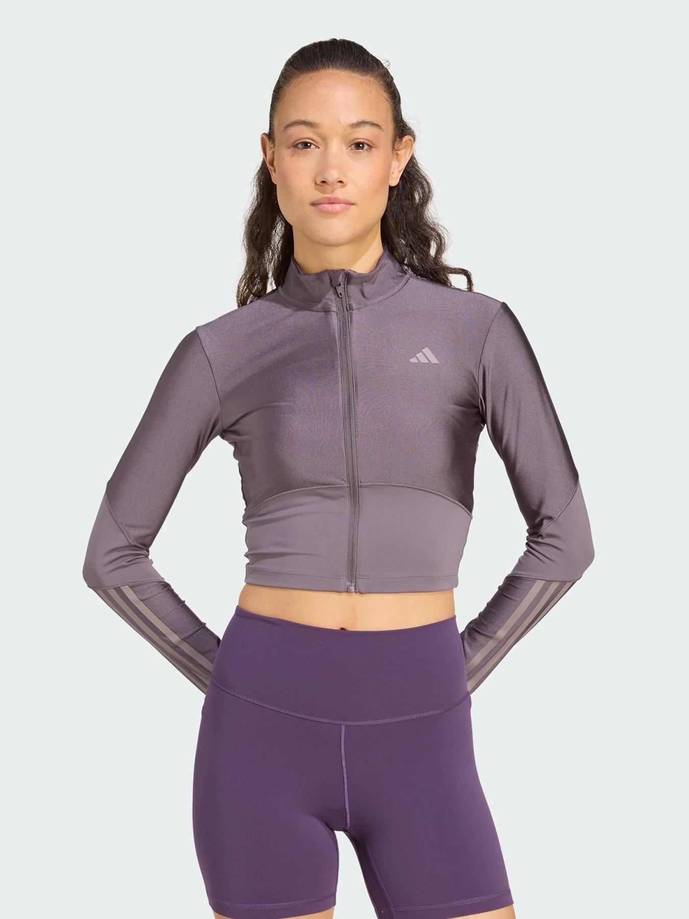 adidas Hyperglam Shine Full-Zip Cover-Up