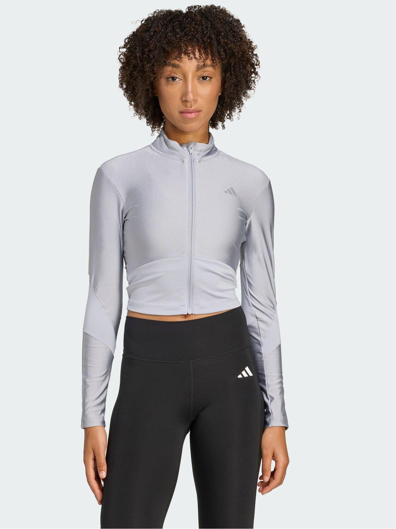 adidas Hyperglam Shine Full-Zip Cover-Up