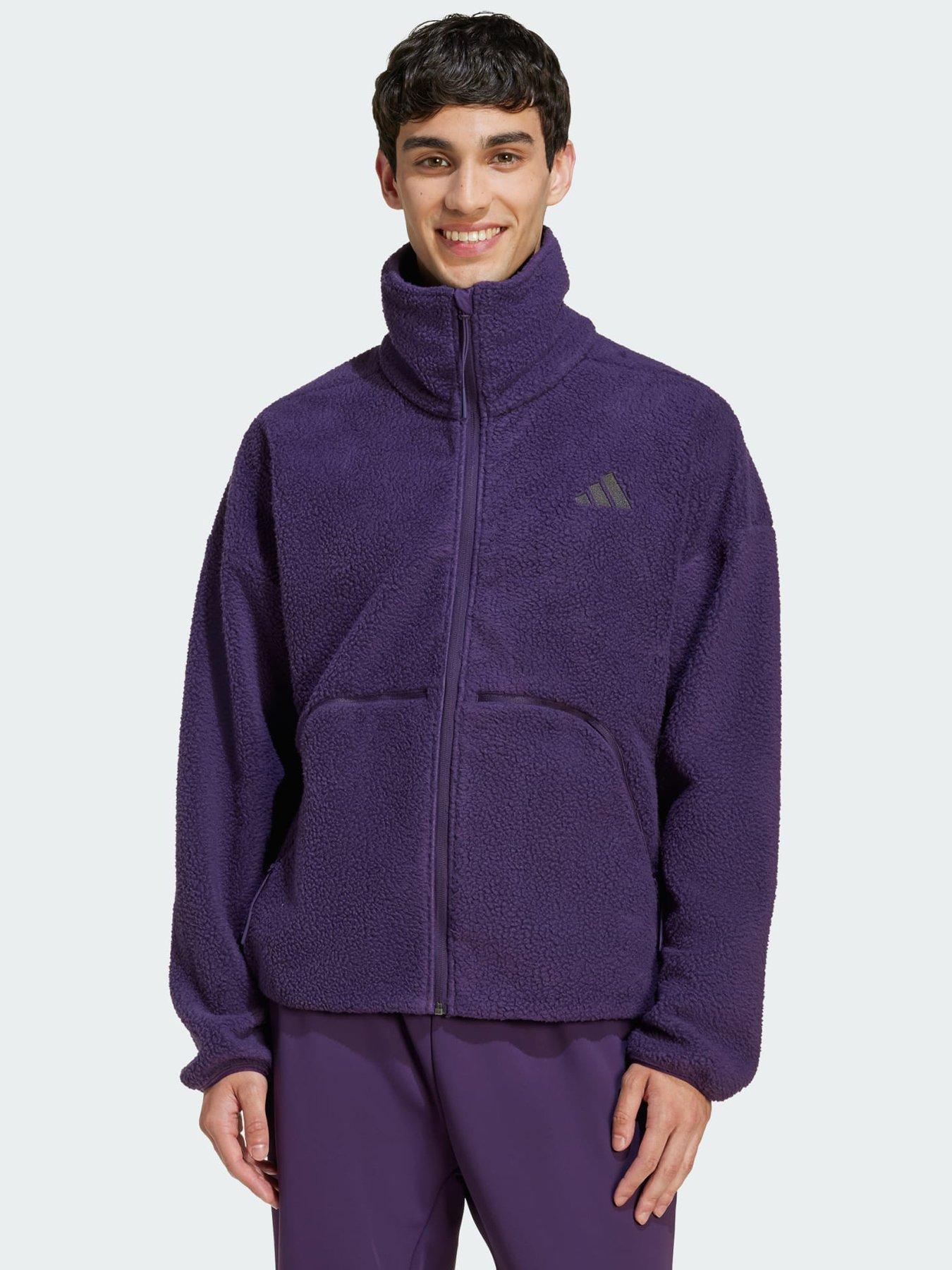 Image 1 of 5 of adidas City Tech High Pile Fleece Full-Zip Jacket