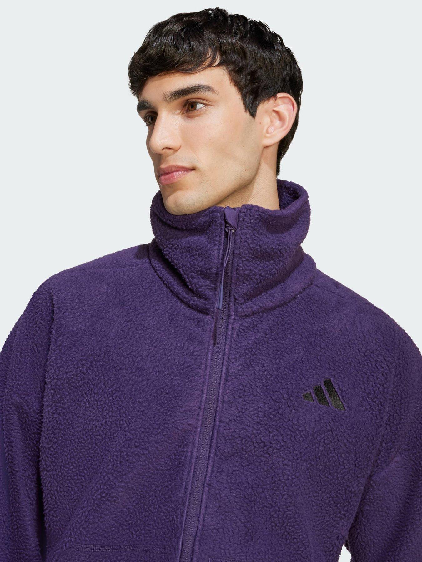 Image 3 of 5 of adidas City Tech High Pile Fleece Full-Zip Jacket