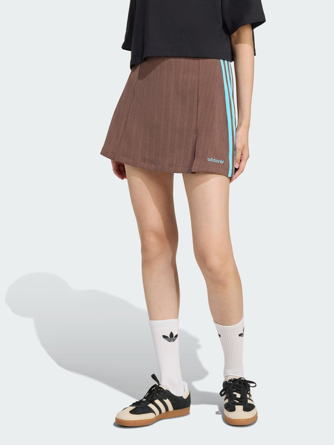adidas Originals Tailored Skirt, Brown, Size Xs, Women