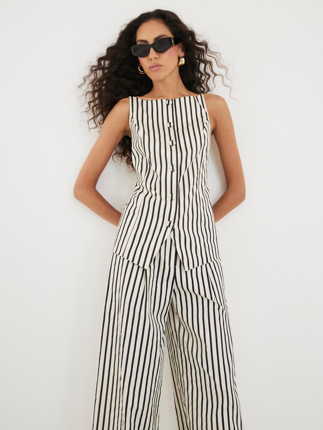 undefined Striped Waistcoat