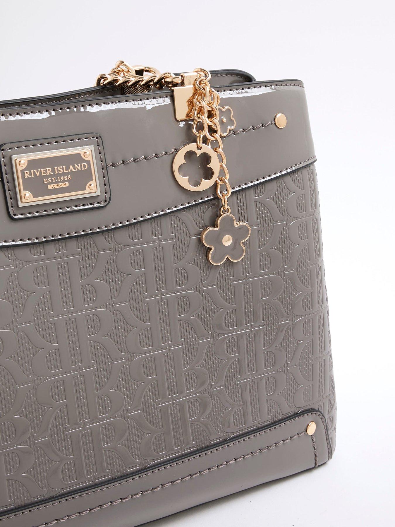 Image 5 of 5 of River Island Chain Handle Embossed Tote Bag