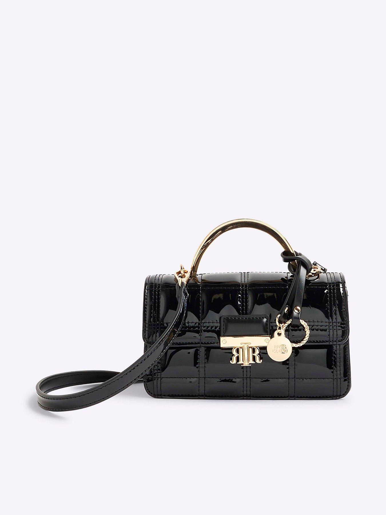undefined Metal Handle Quilted Tote