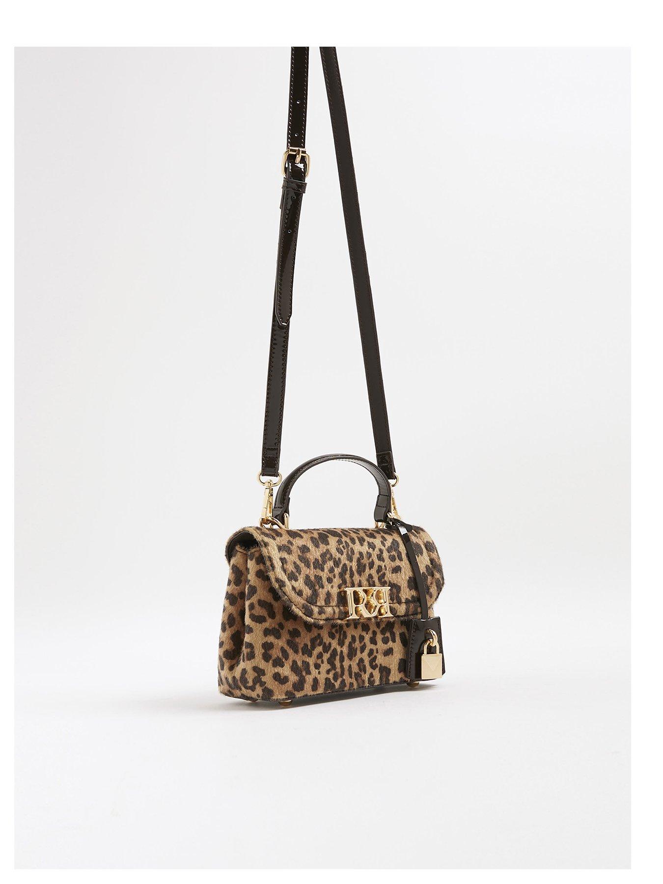Image 3 of 5 of River Island Leopard Print Rr Tote Bag - Brown