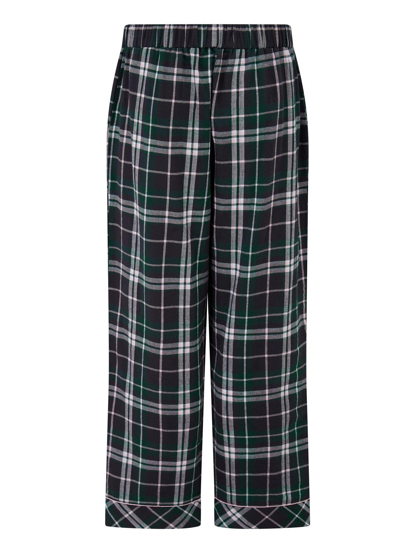 Image 4 of 4 of Pour Moi Cosy Check Brushed Cotton Trouser