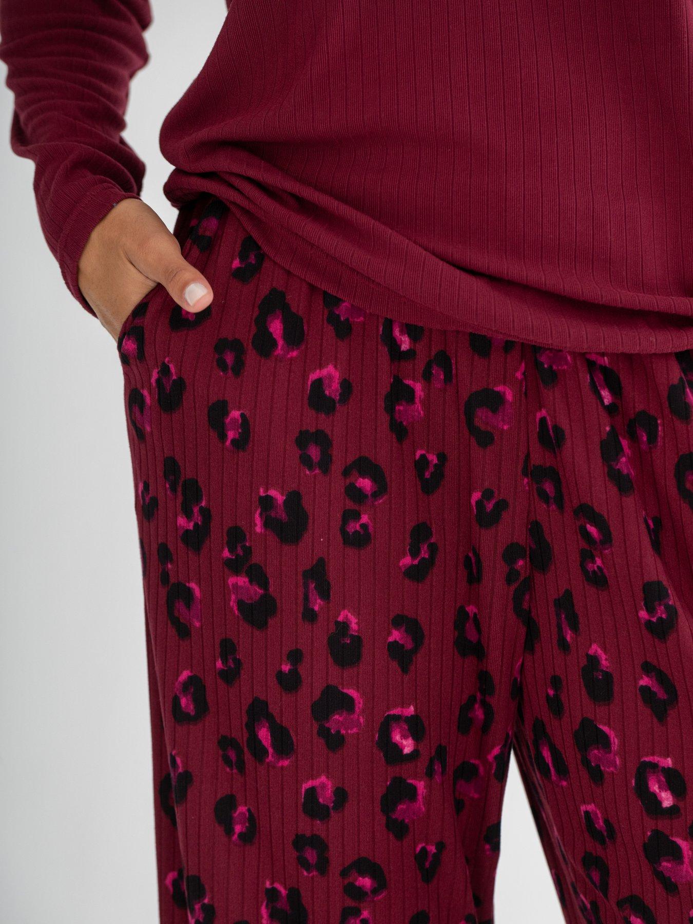 Image 2 of 4 of Pour Moi Brushed Rib Lace Trim V-Neck Lounge Pyjama Set