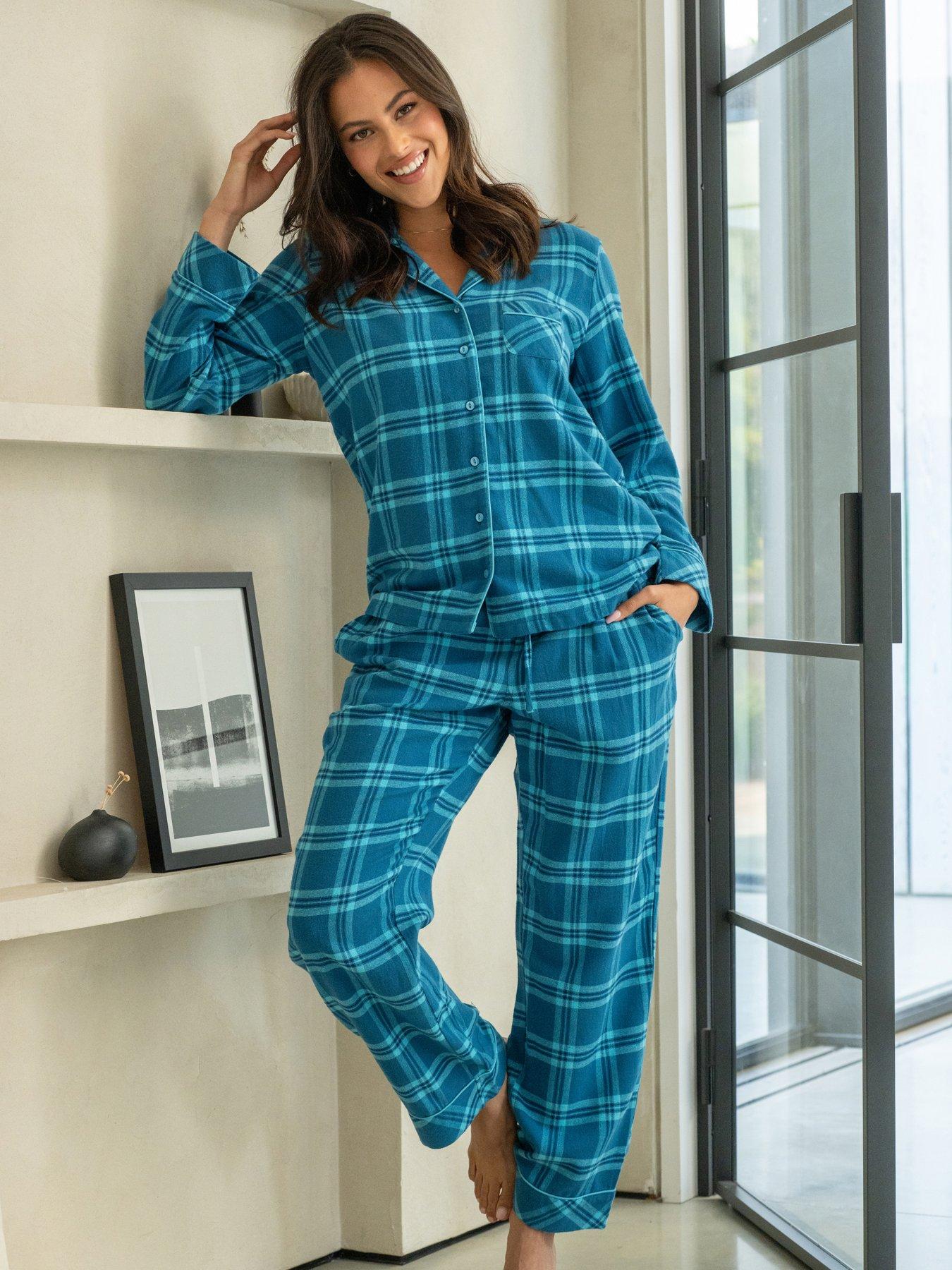 Pour Moi Cosy Check Brushed Cotton Pyjama Gift Set