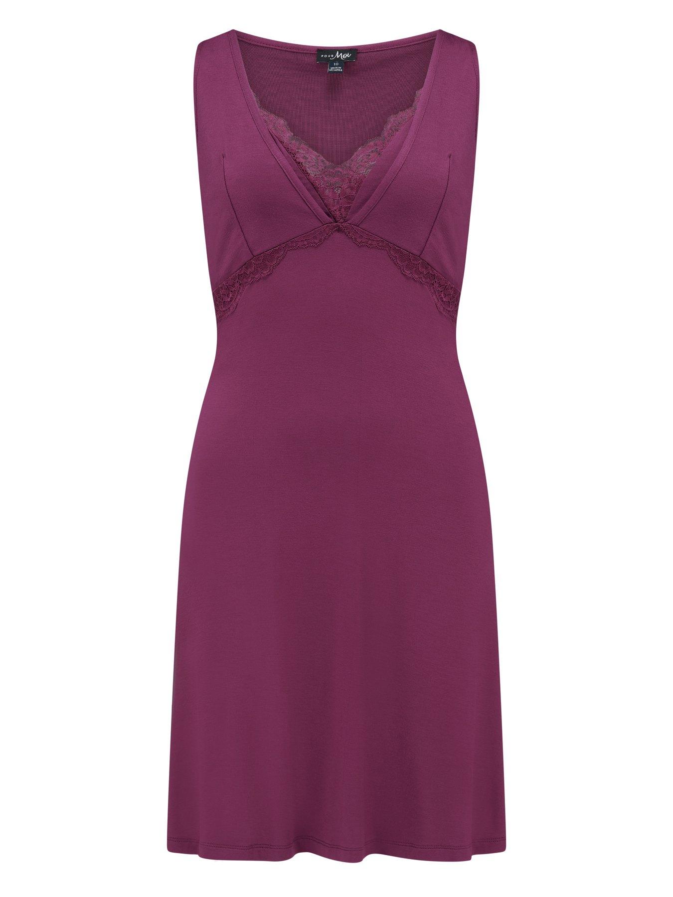 Image 3 of 4 of Pour Moi Sofa Loves Lace Hidden Mesh Support Soft Jersey Chemise