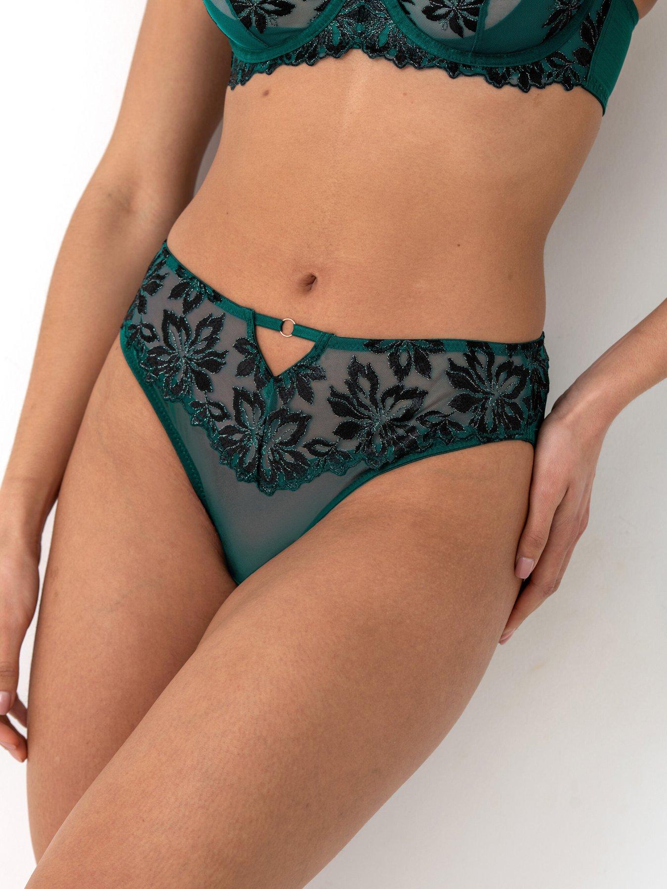 Pour Moi Roxie Mesh High Leg Brief