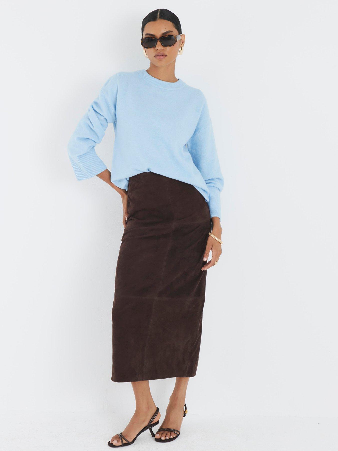 Image 3 of 4 of River Island Crew Neck Knitted Jumper - Blue