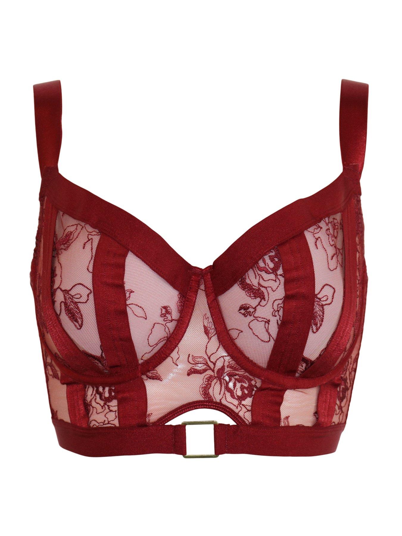 Image 3 of 4 of Pour Moi India Embroidery Underwired Bustier B-H