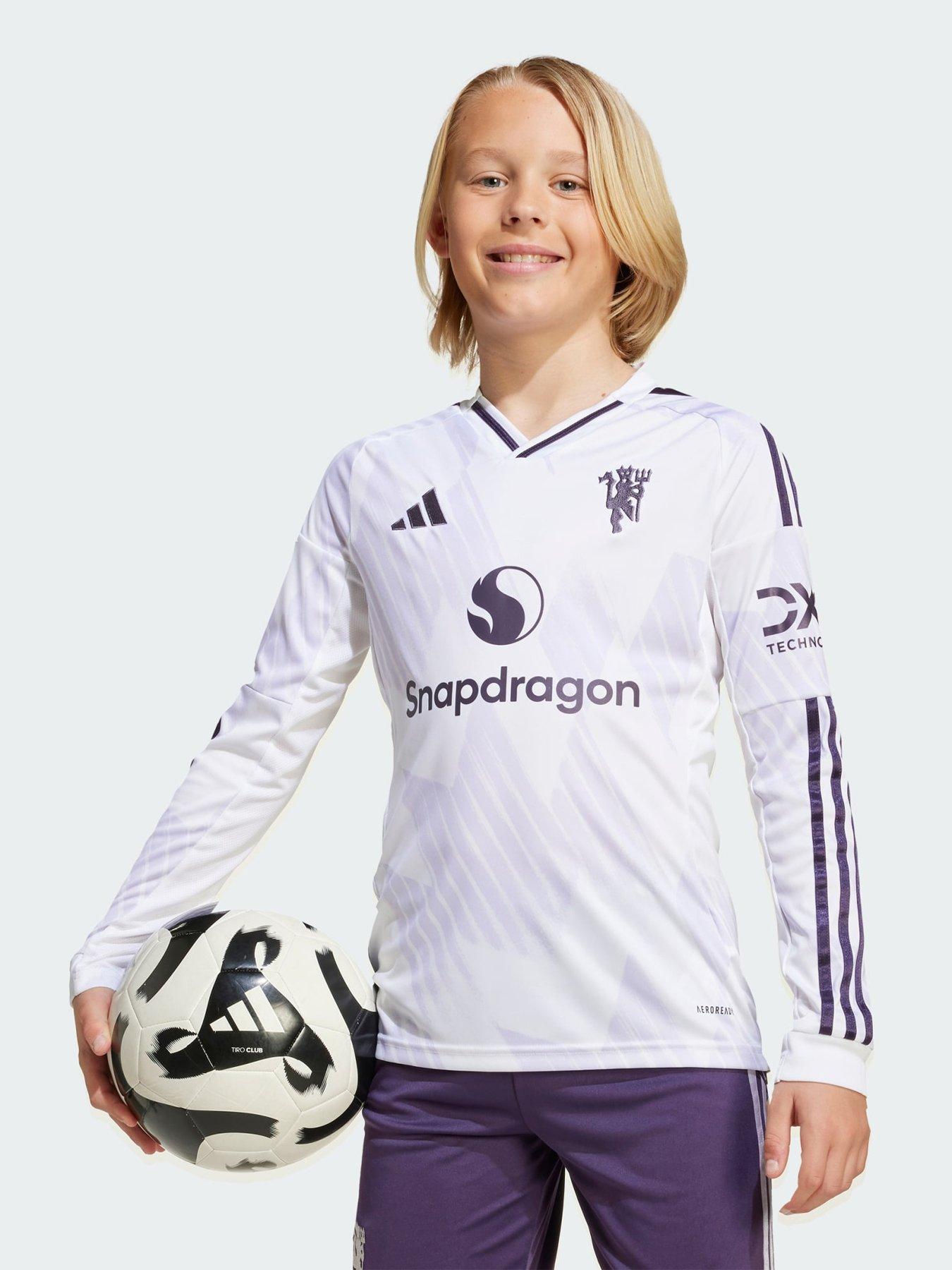 adidas Manchester United 25/26 Long Sleeve Away Jersey Kids