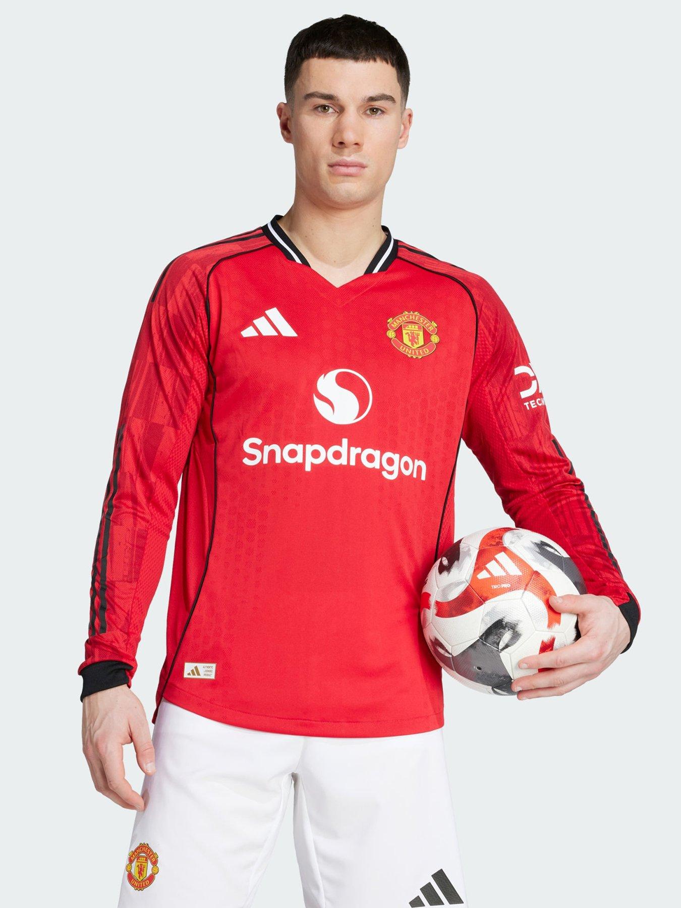 adidas Manchester United 25/26 Long Sleeve Home Authentic Jersey