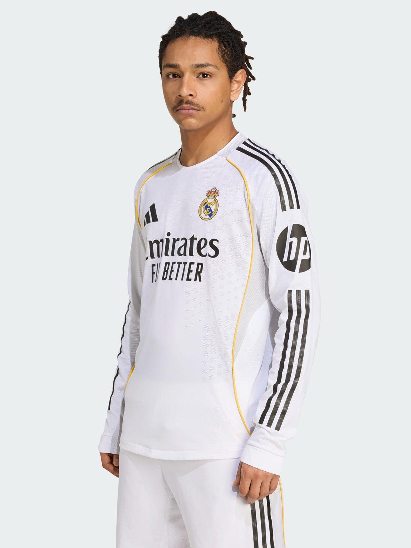 adidas Real Madrid 25/26 Long Sleeve Home Authentic Jersey